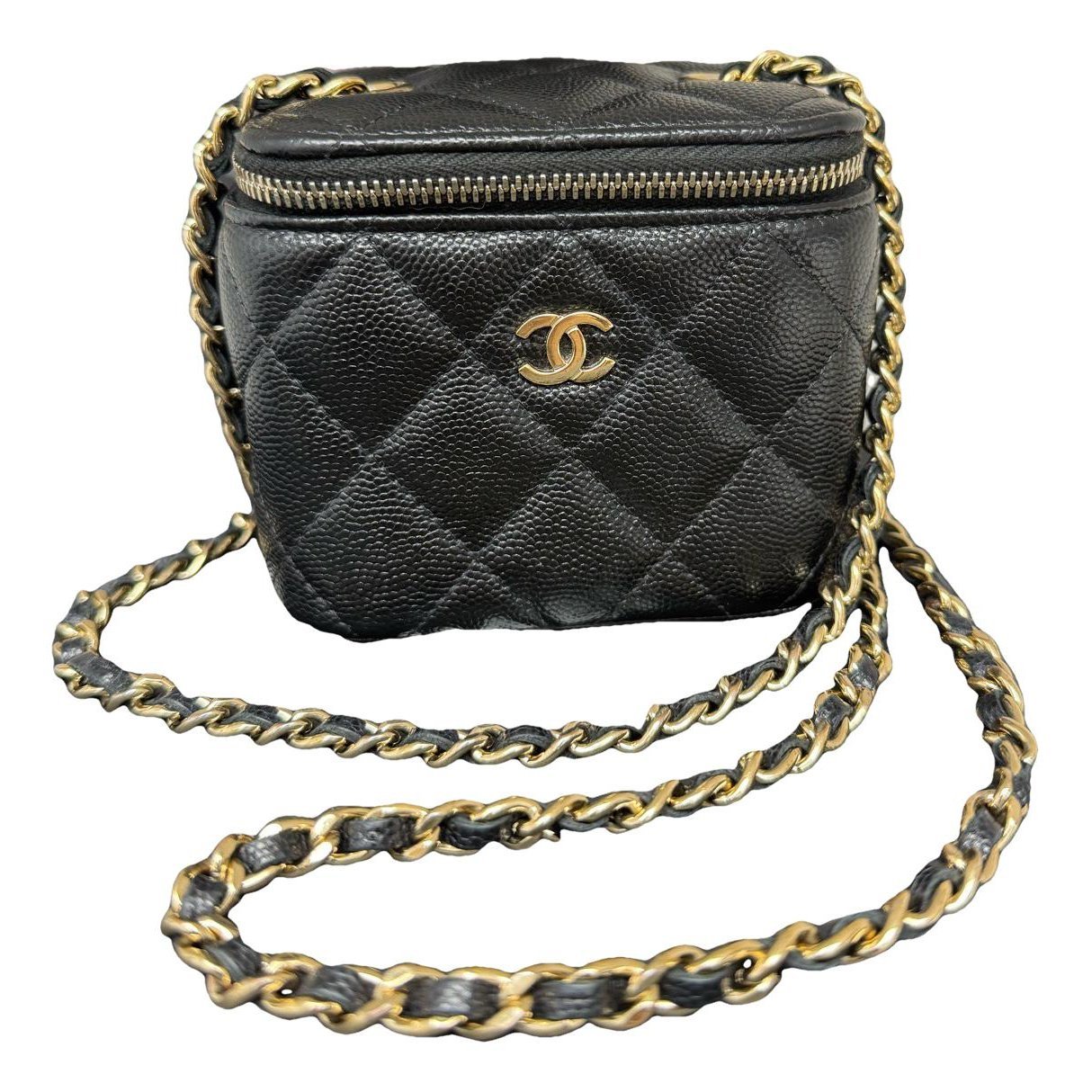 Vanity leather handbag