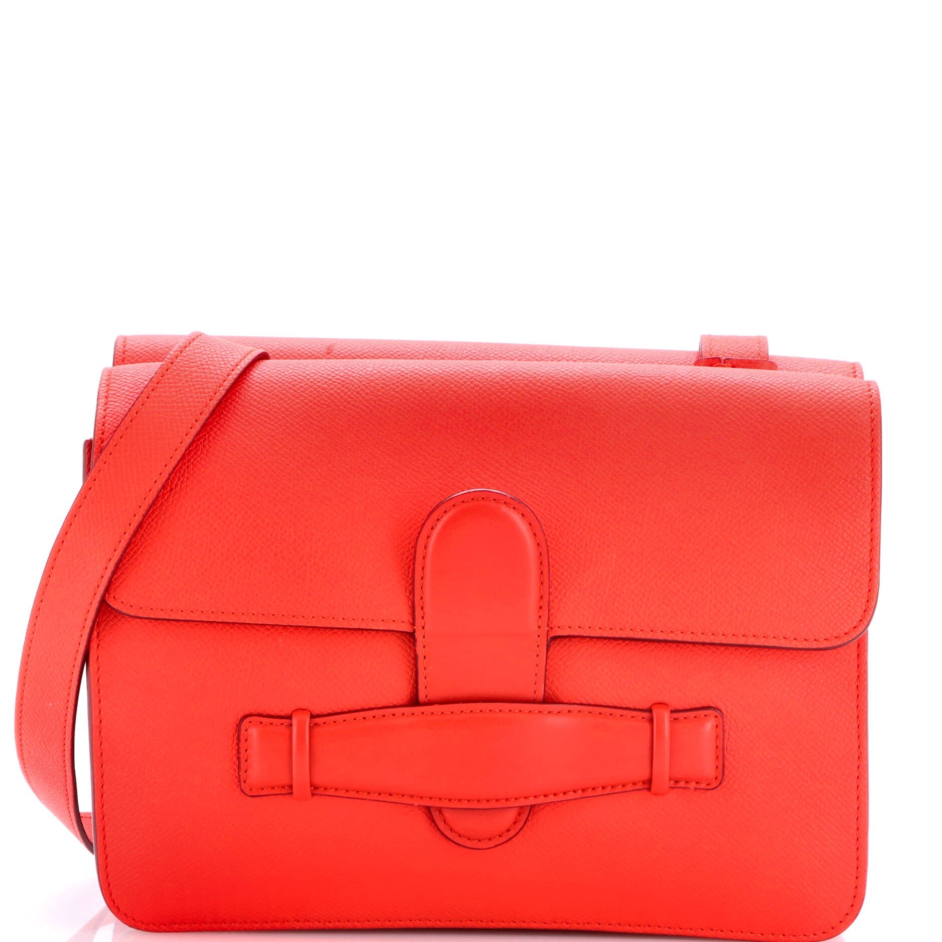 Symmetrical Shoulder Bag Leather