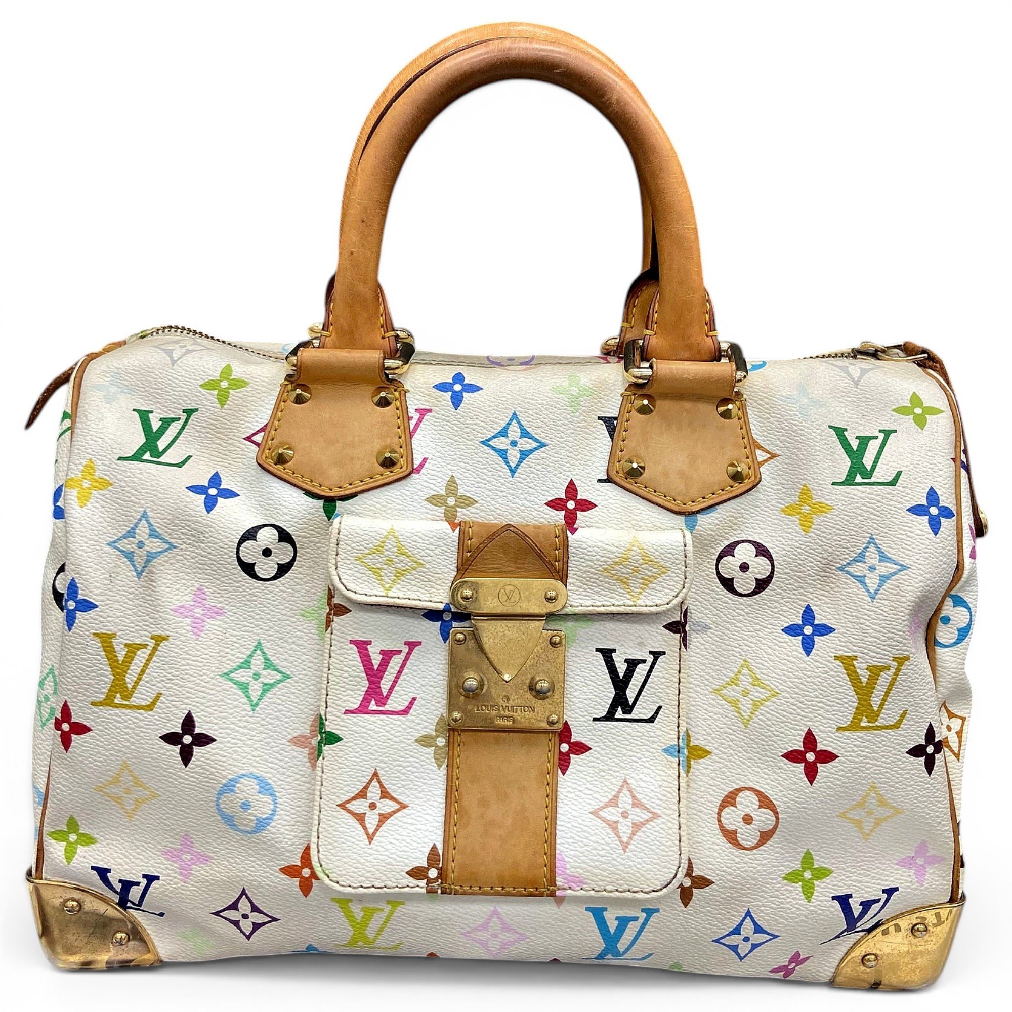 Speedy leather handbag