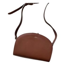 APC Demi-lune leather handbag