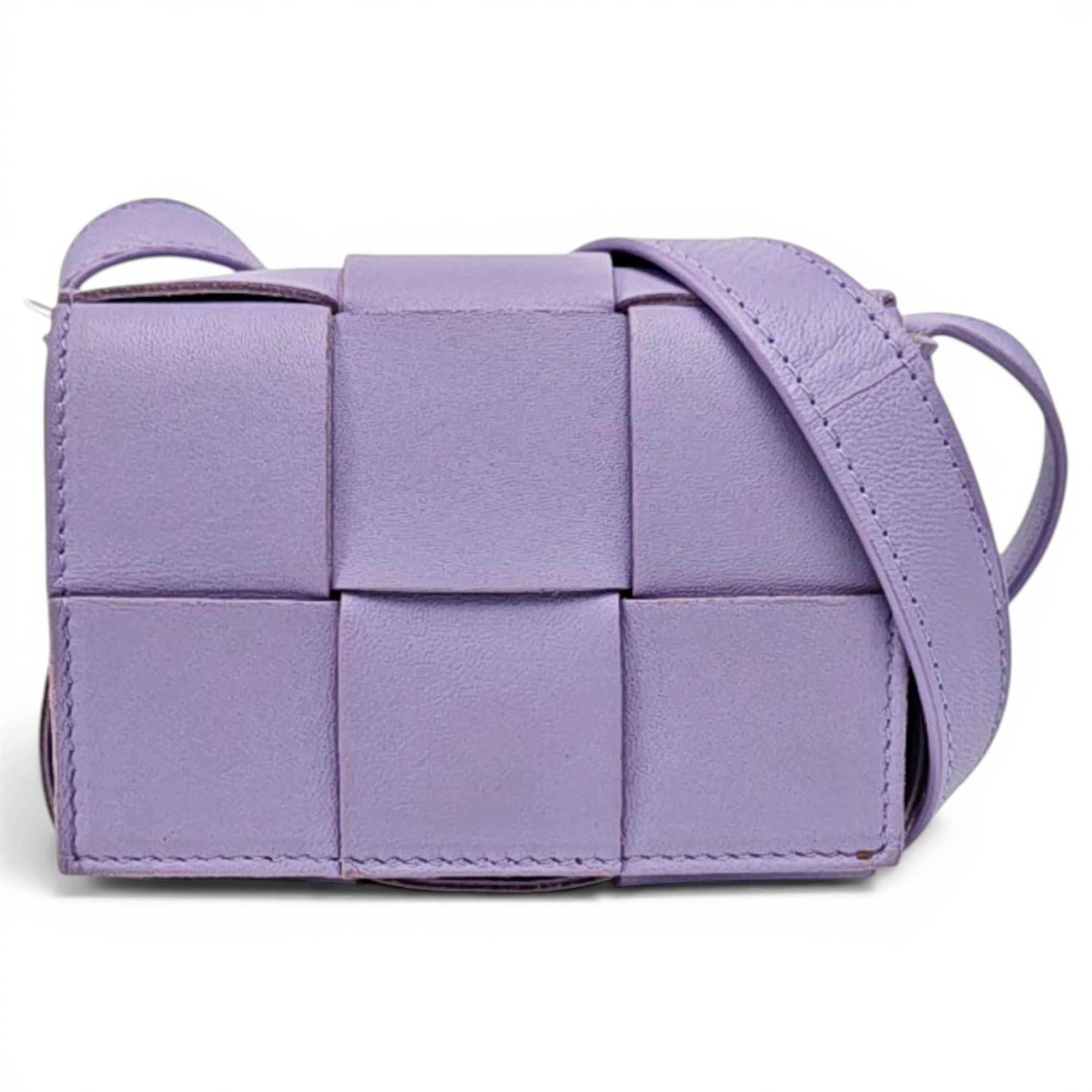 Cassette leather handbag