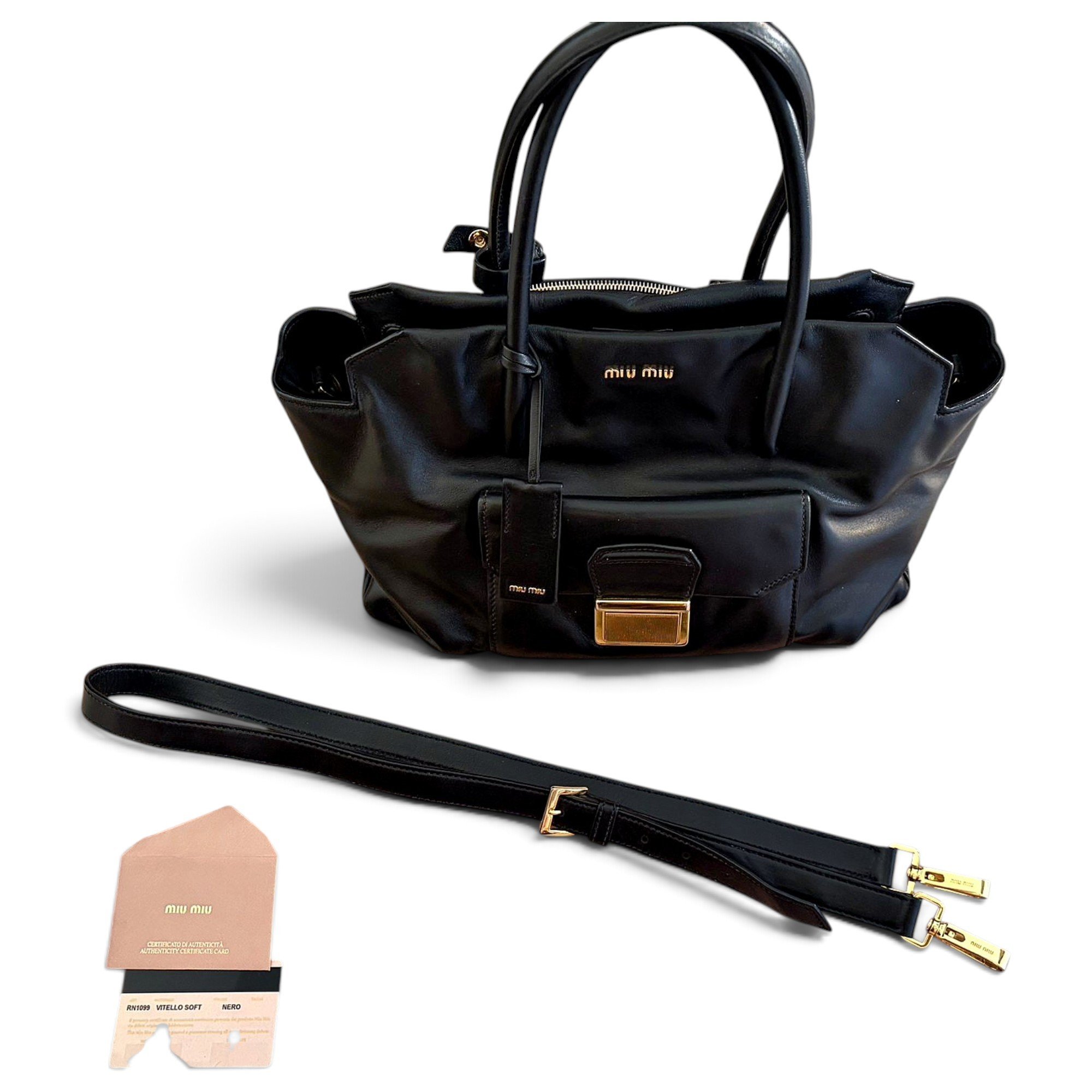 Leather handbag
