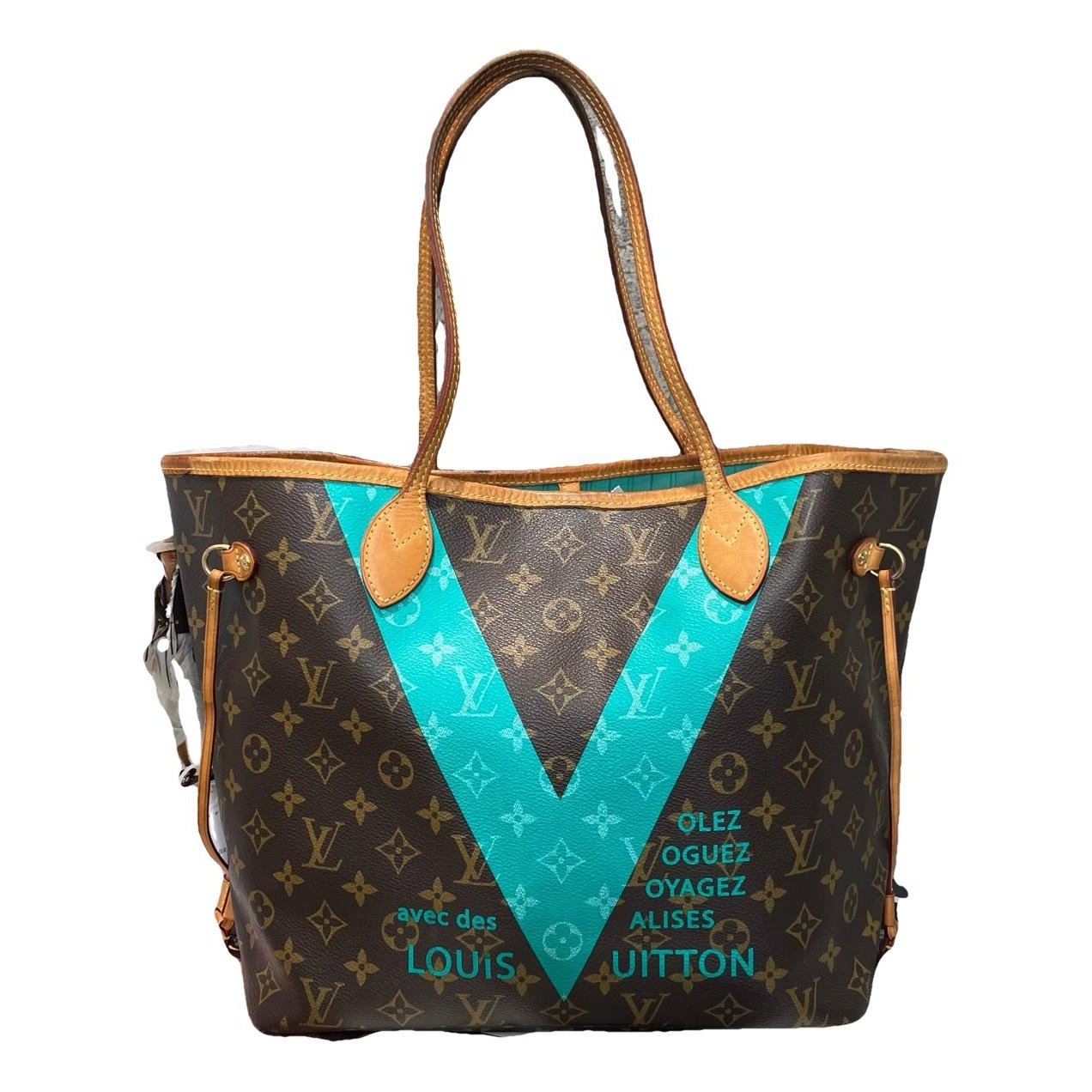 Louis Vuitton Neverfull leather handbag
