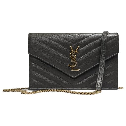 Leather clutch bag