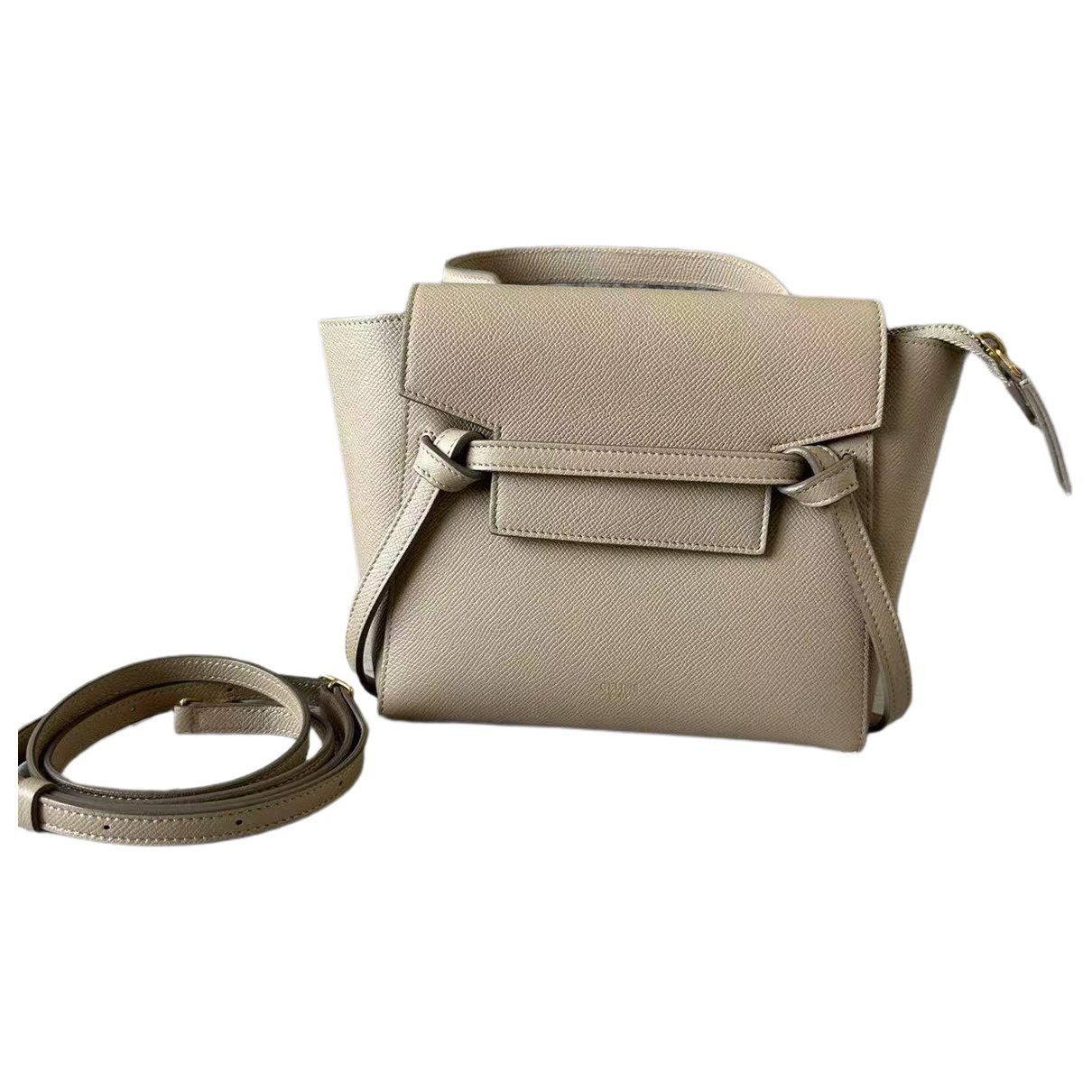 Belt leather handbag