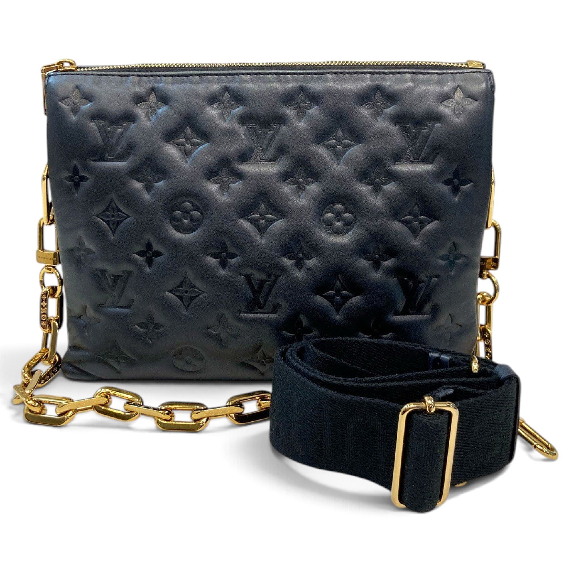 Coussin leather handbag