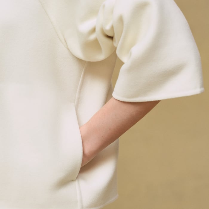Blanc Naturel Cashmere Embroidered Jacket