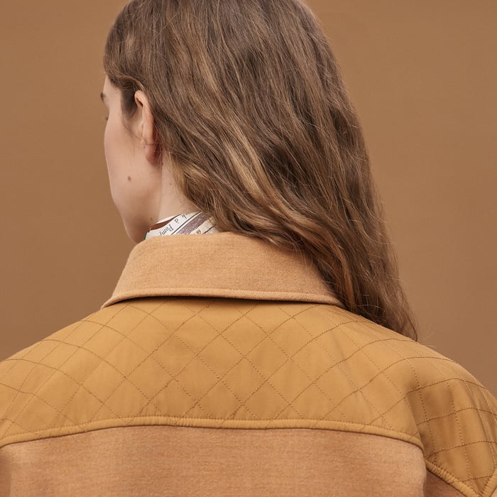 Beige Blond "Chaine d'Ancre" Short Coat