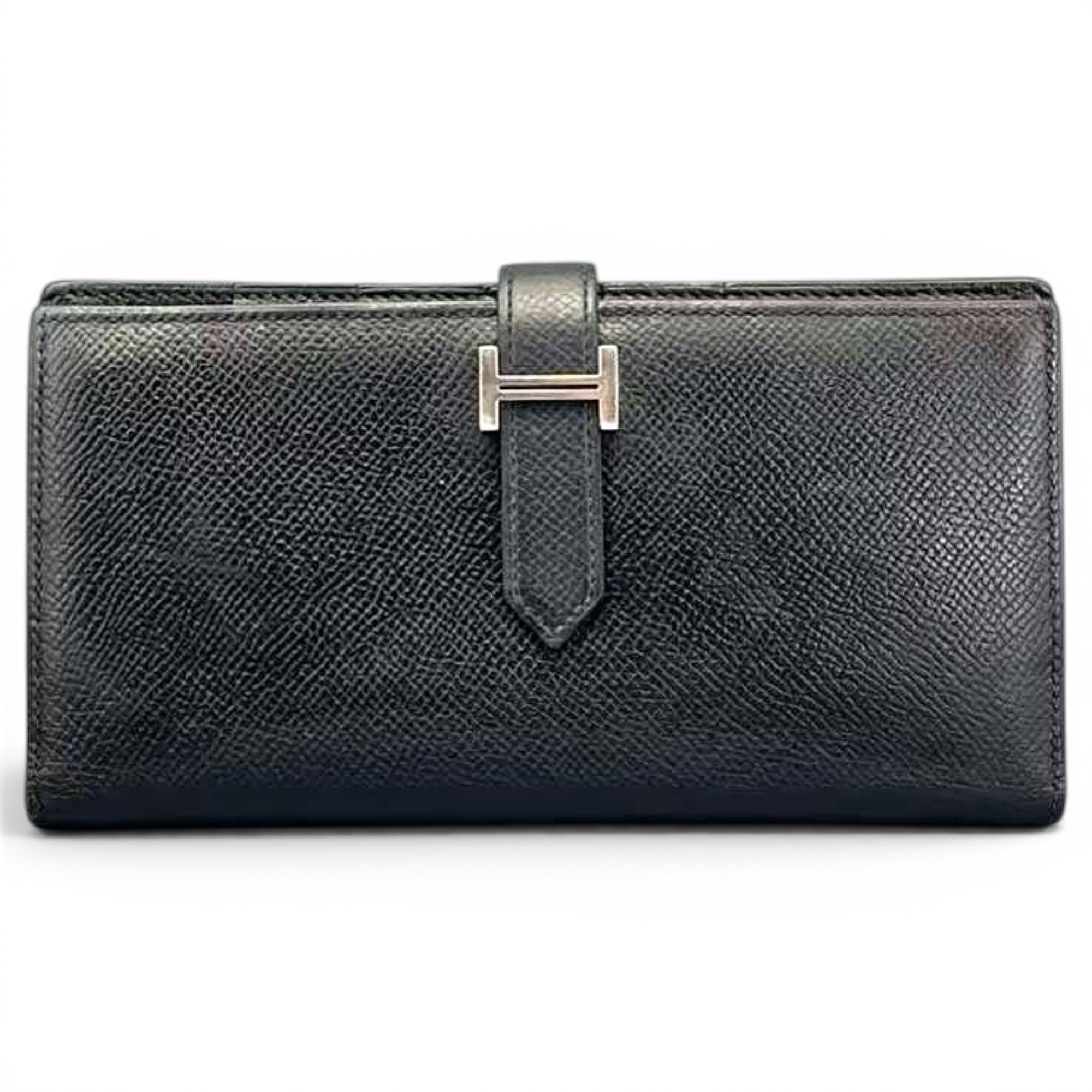 Leather clutch bag