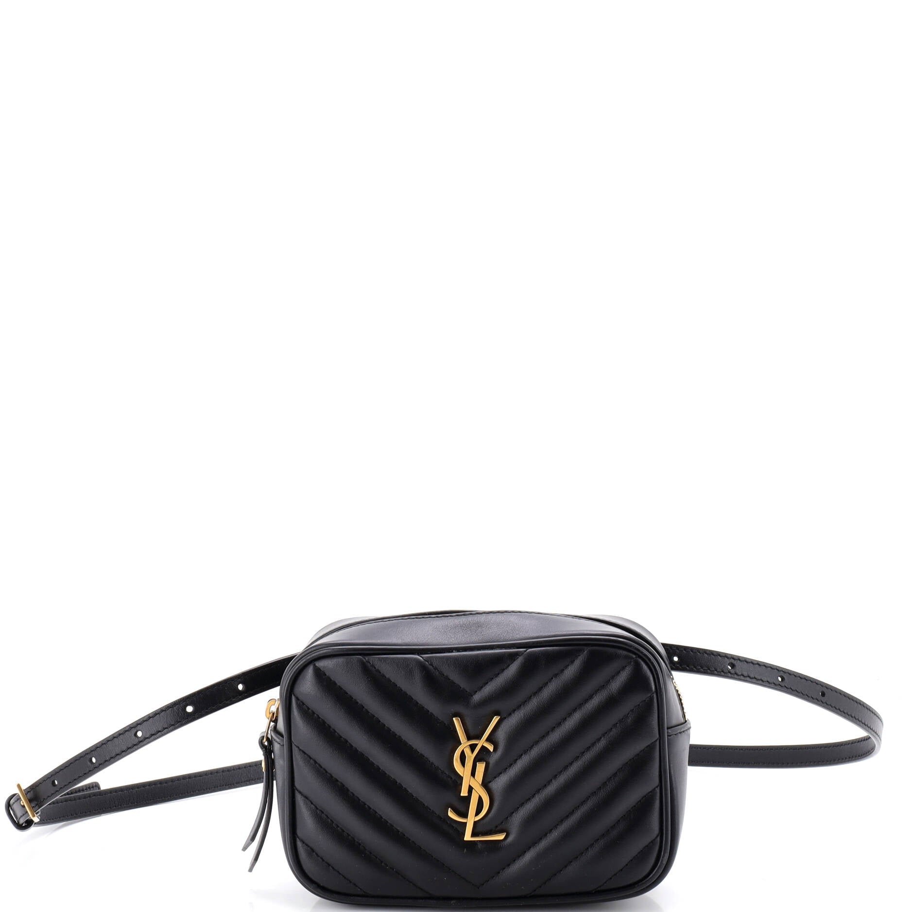 Lou Belt Bag Matelasse Chevron Leather