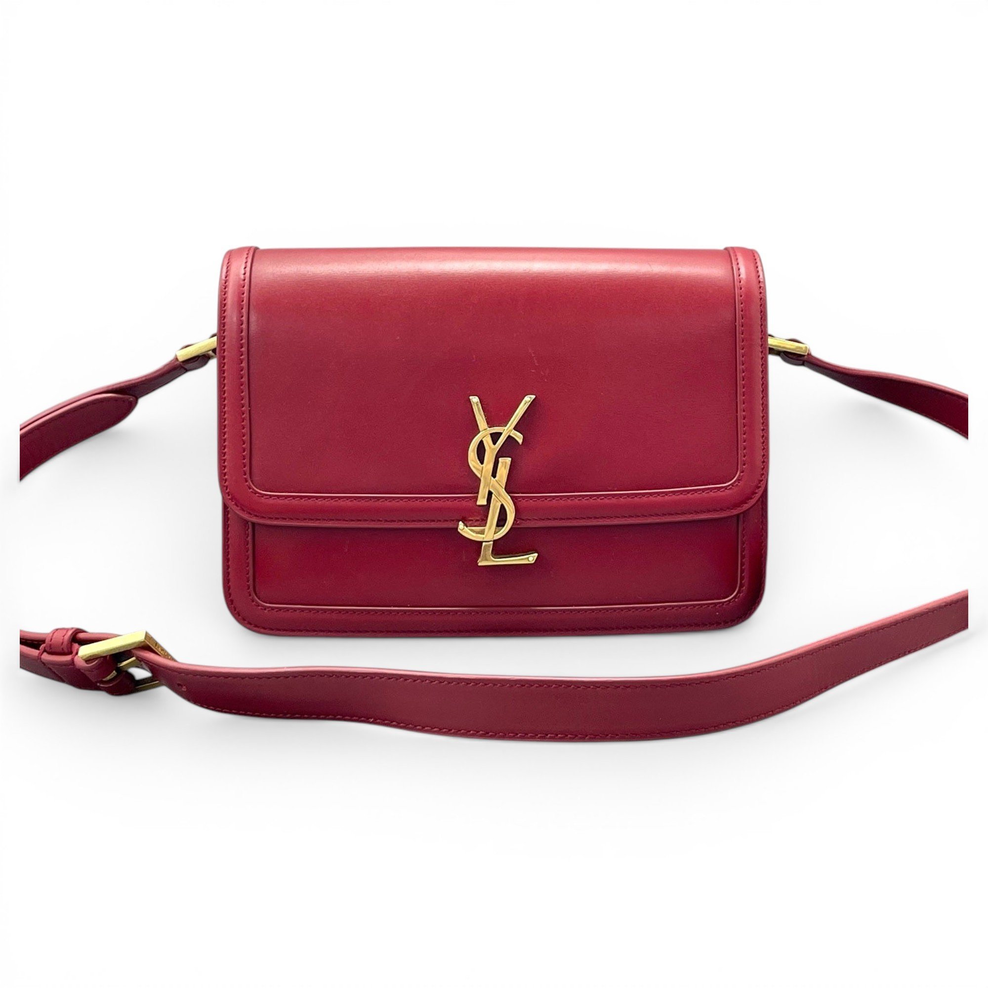 Solférino leather handbag