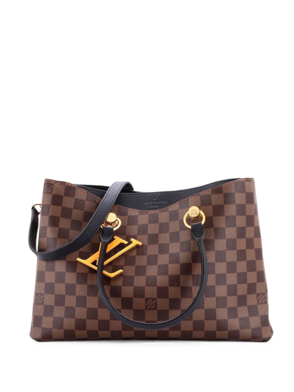 LV Riverside Handbag Damier with Leather tote bag