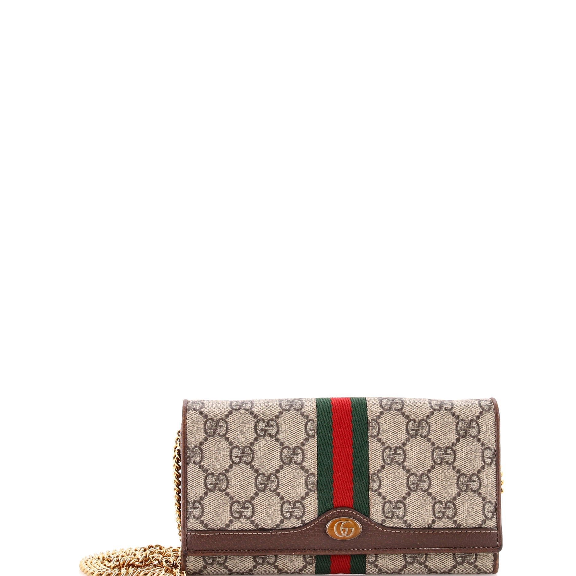 Ophidia Chain Wallet cloth crossbody bag