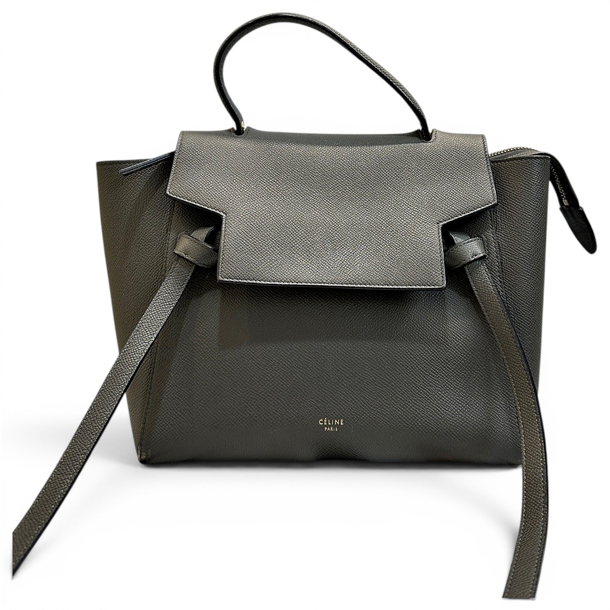 Belt leather handbag