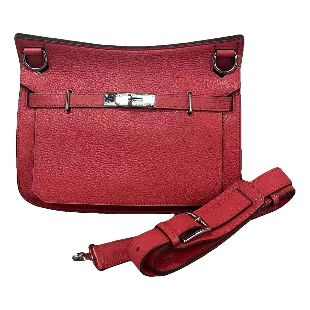 H leather handbag