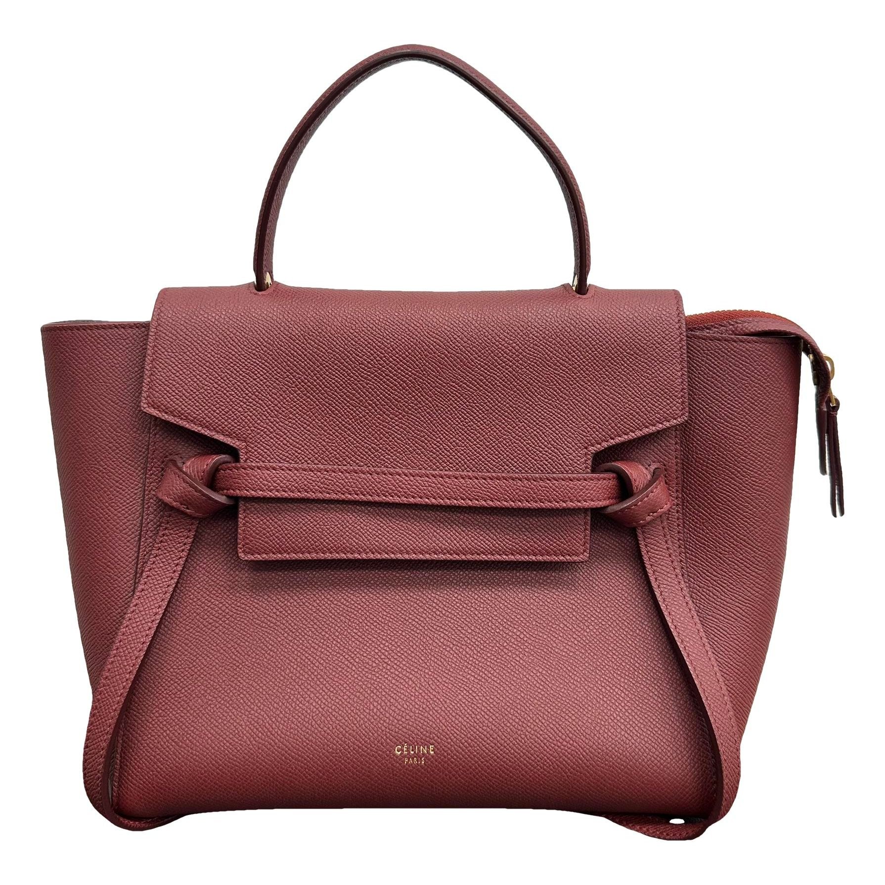 Belt leather handbag