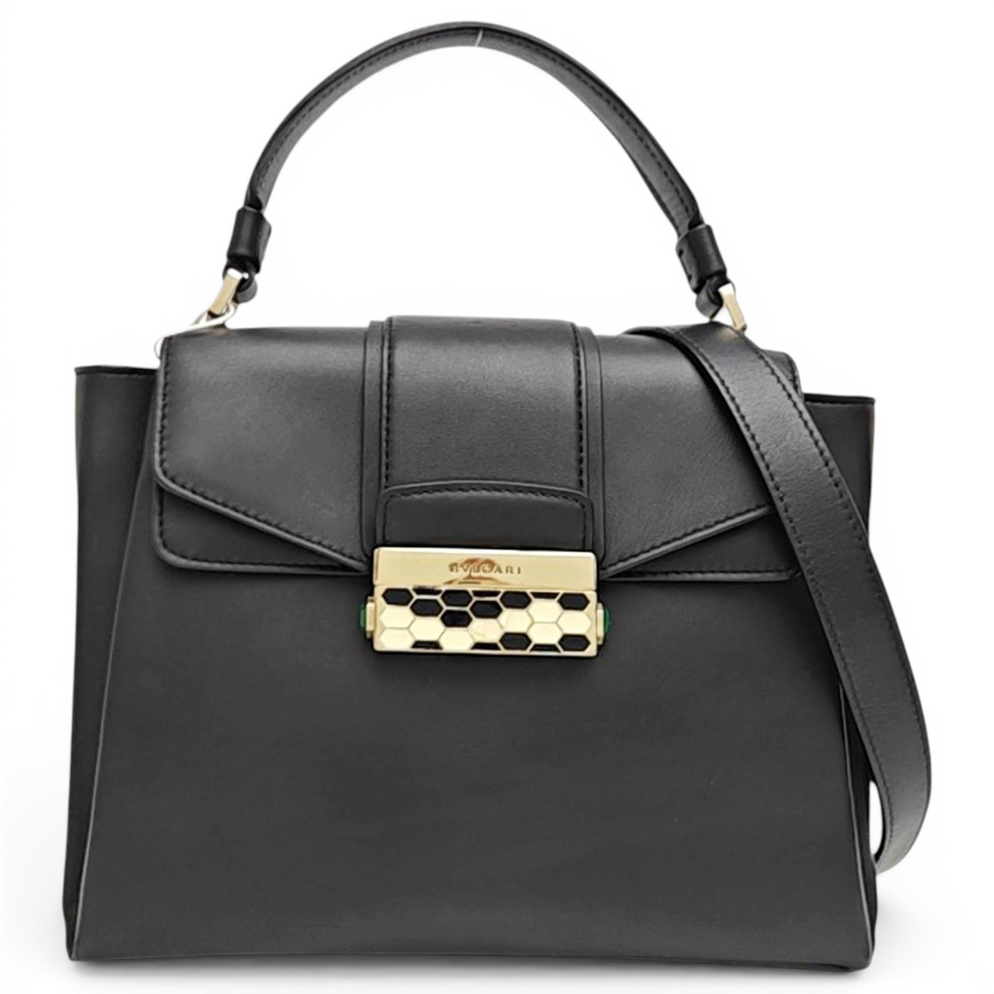 Bvlgari Serpenti leather bag