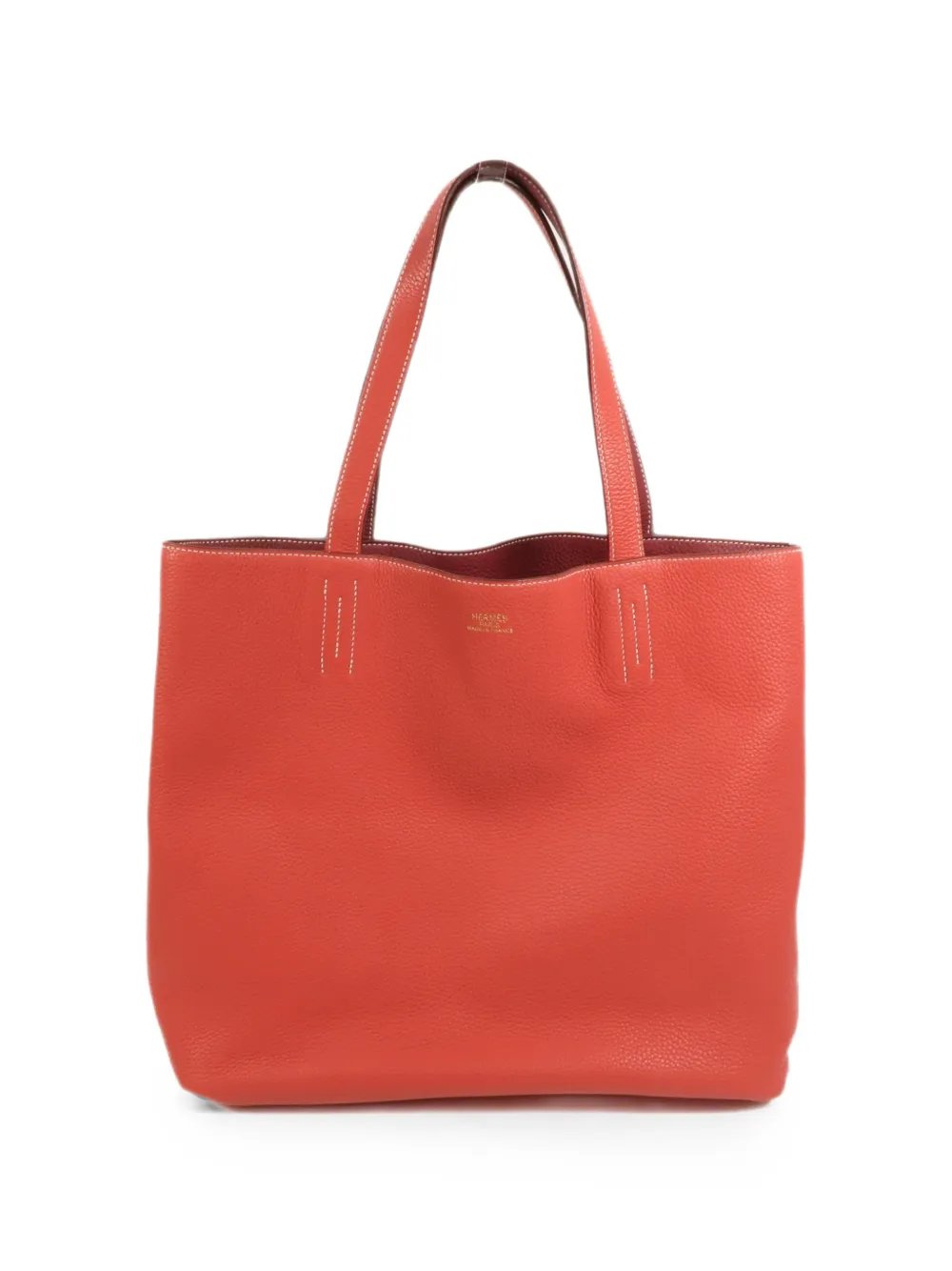 Hermes Double Sens 36 leather tote bag