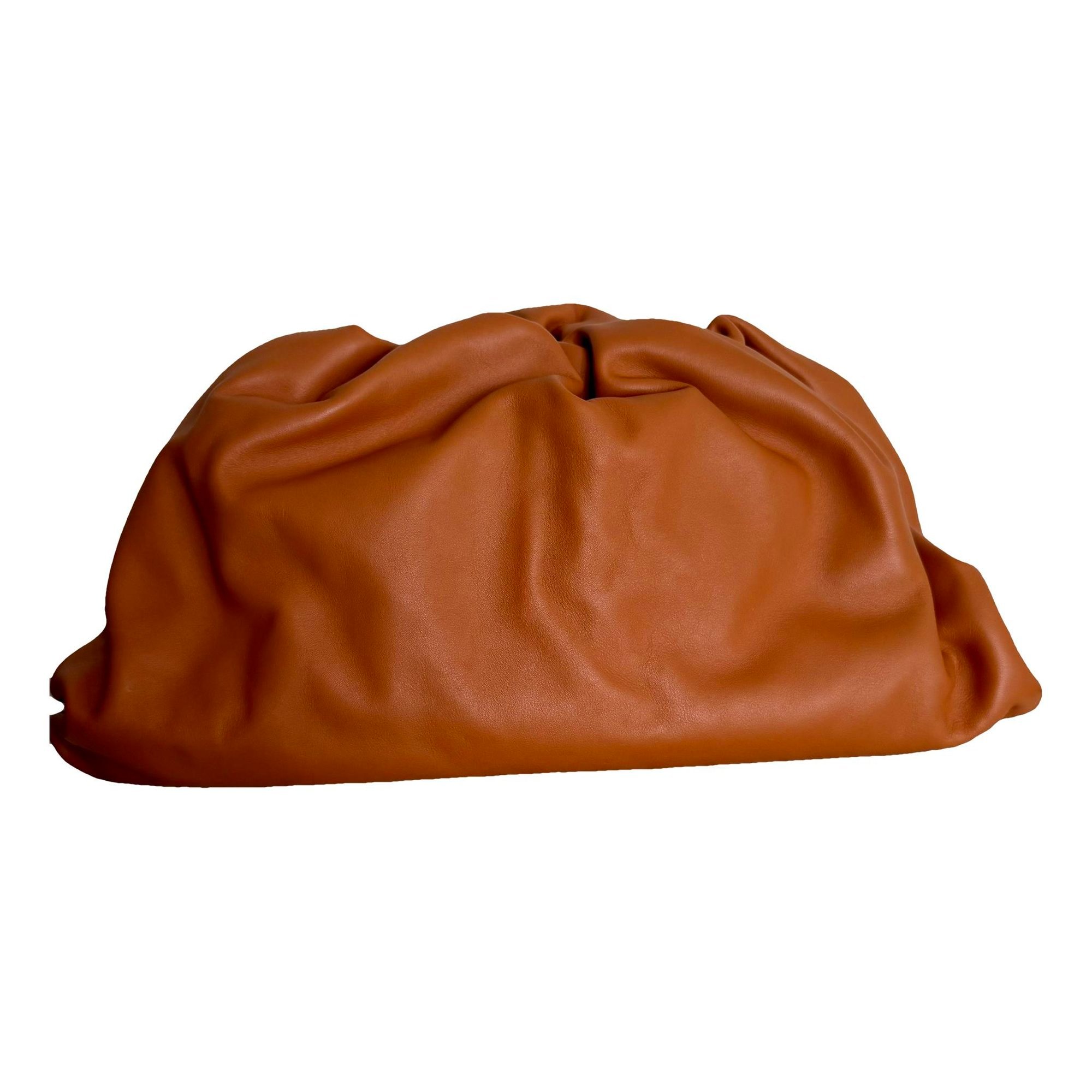 Pouch leather clutch bag