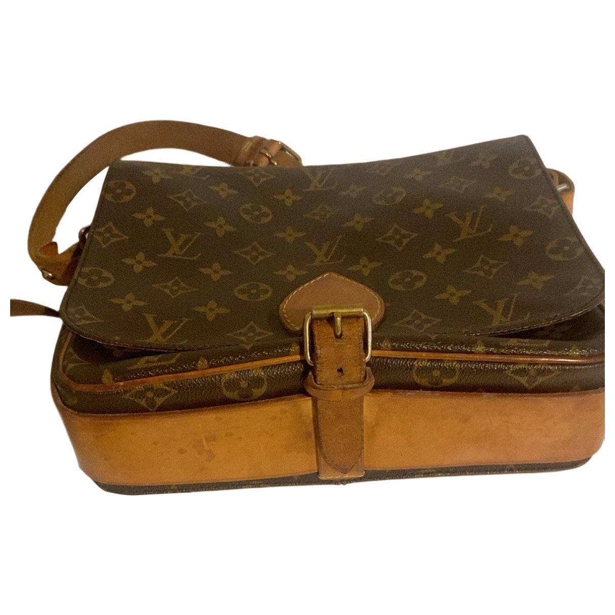 Cartouchière leather crossbody bag