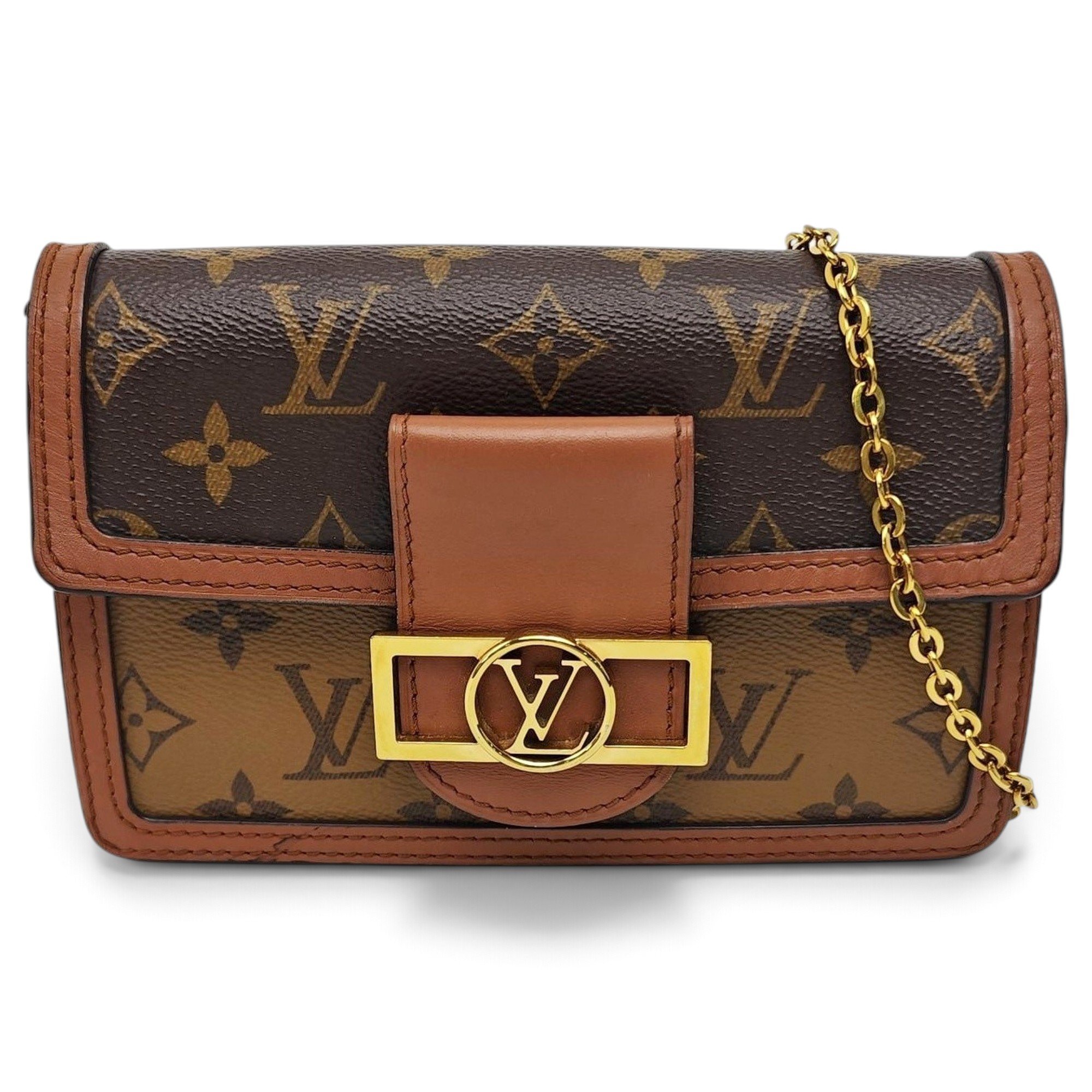 Dauphine leather handbag
