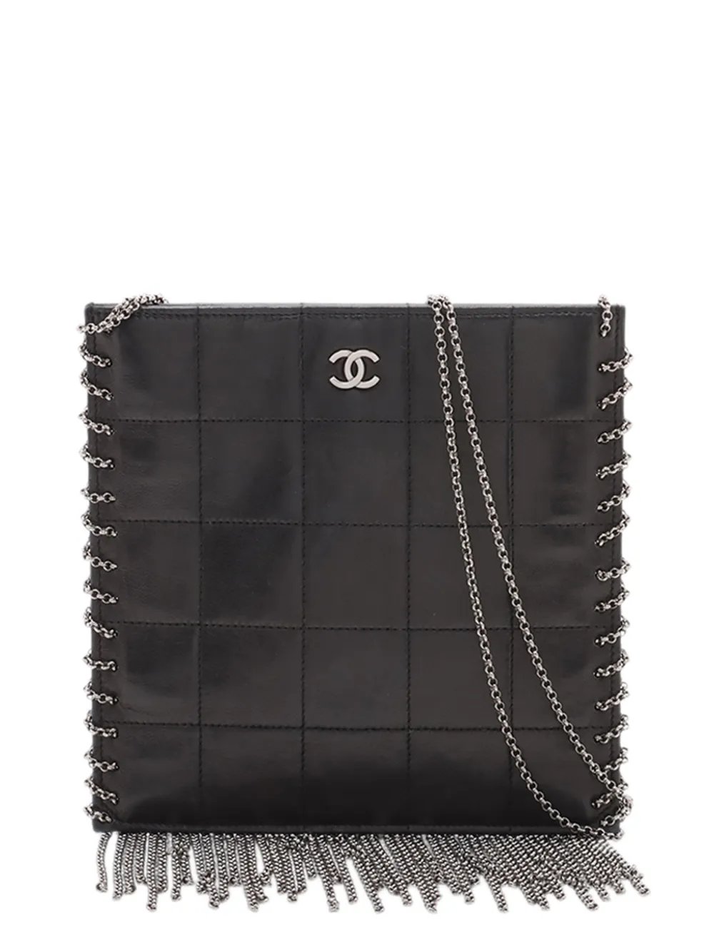 2002-2003 CC Choco Bar Lambskin Chain Fringe crossbody bag