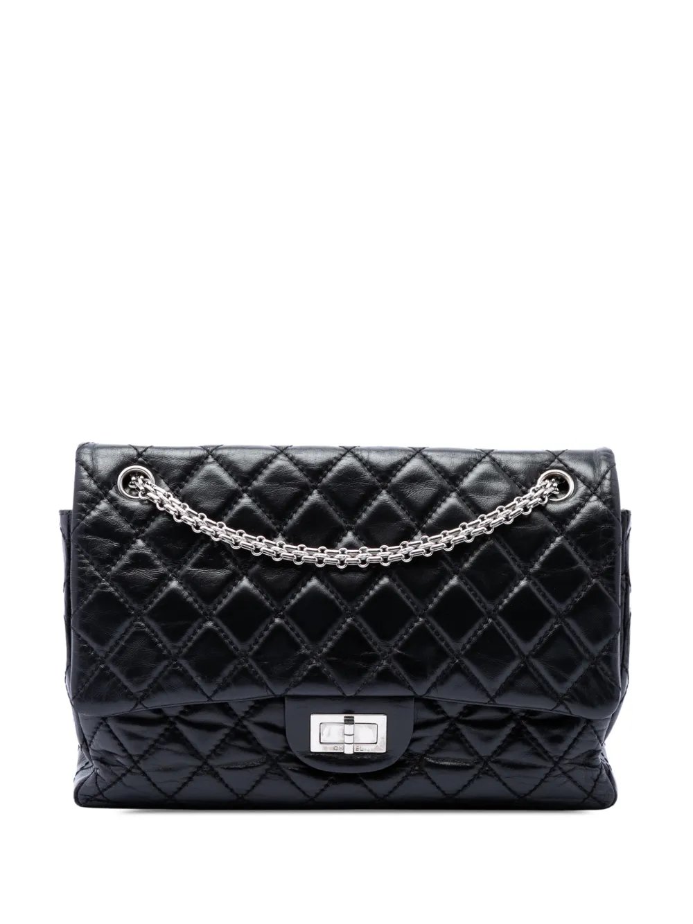 2008-2009 Quilted Aged Calfskin Reissue 2.55 Double Flap 227 shoulder bag