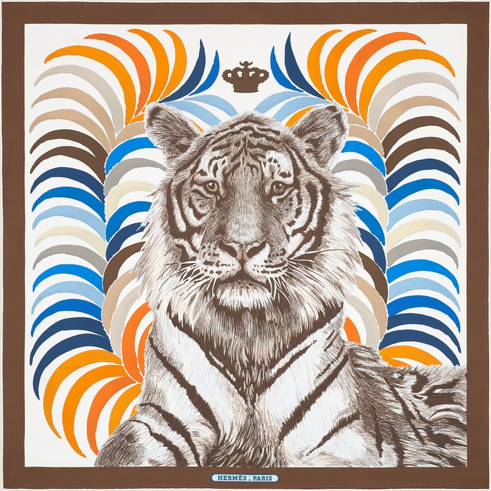 Tigre Royal 더블 페이스 스카프 90