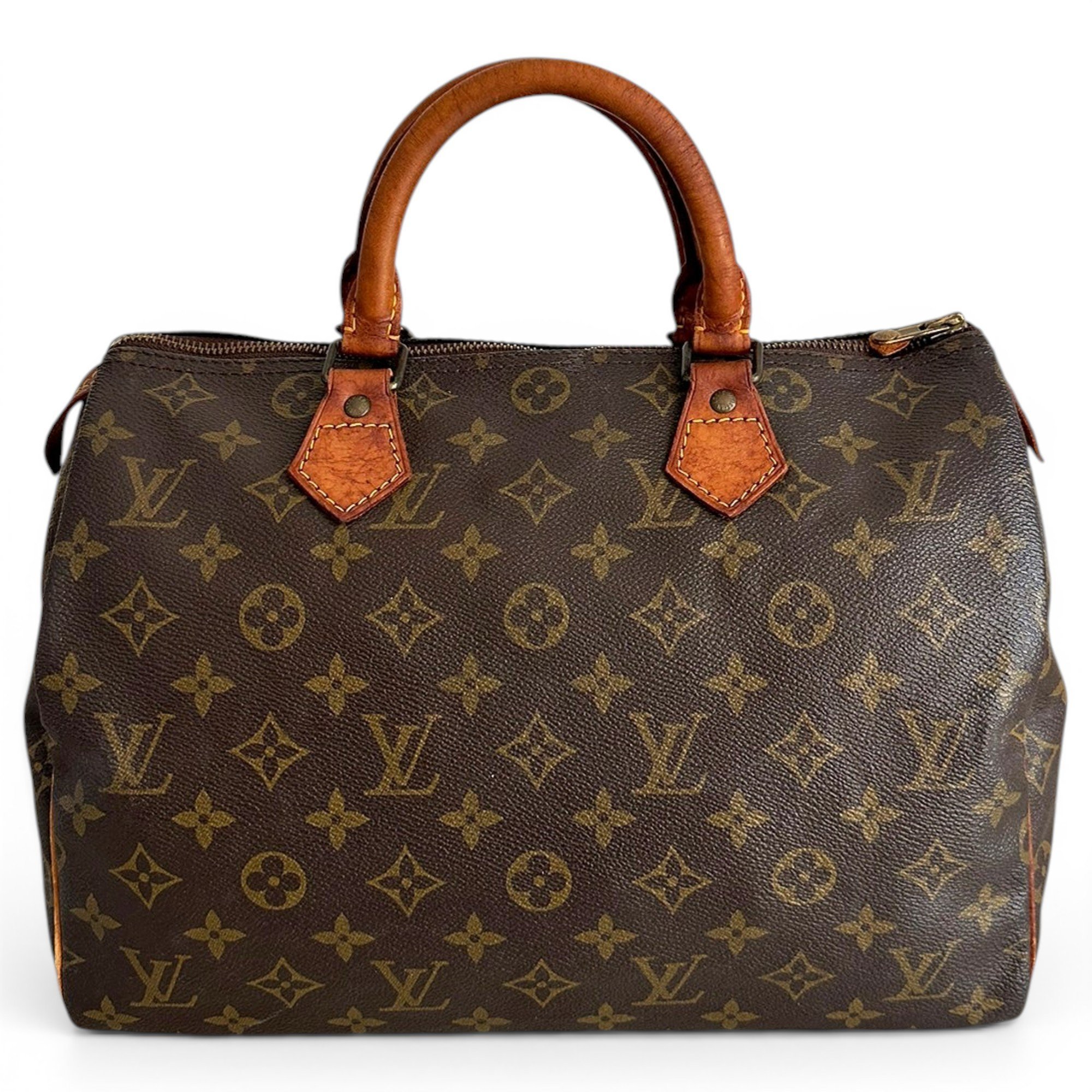 Speedy leather handbag