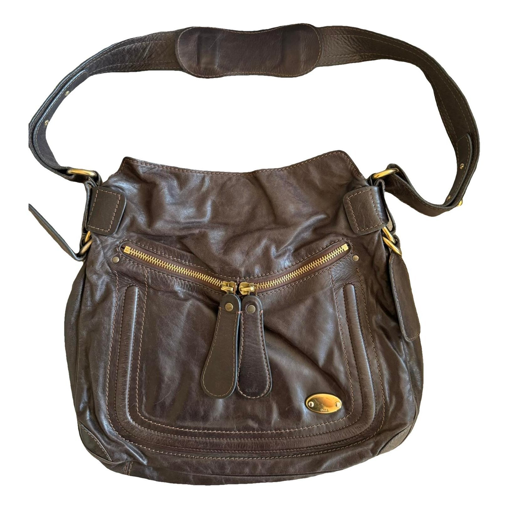 Leather crossbody bag