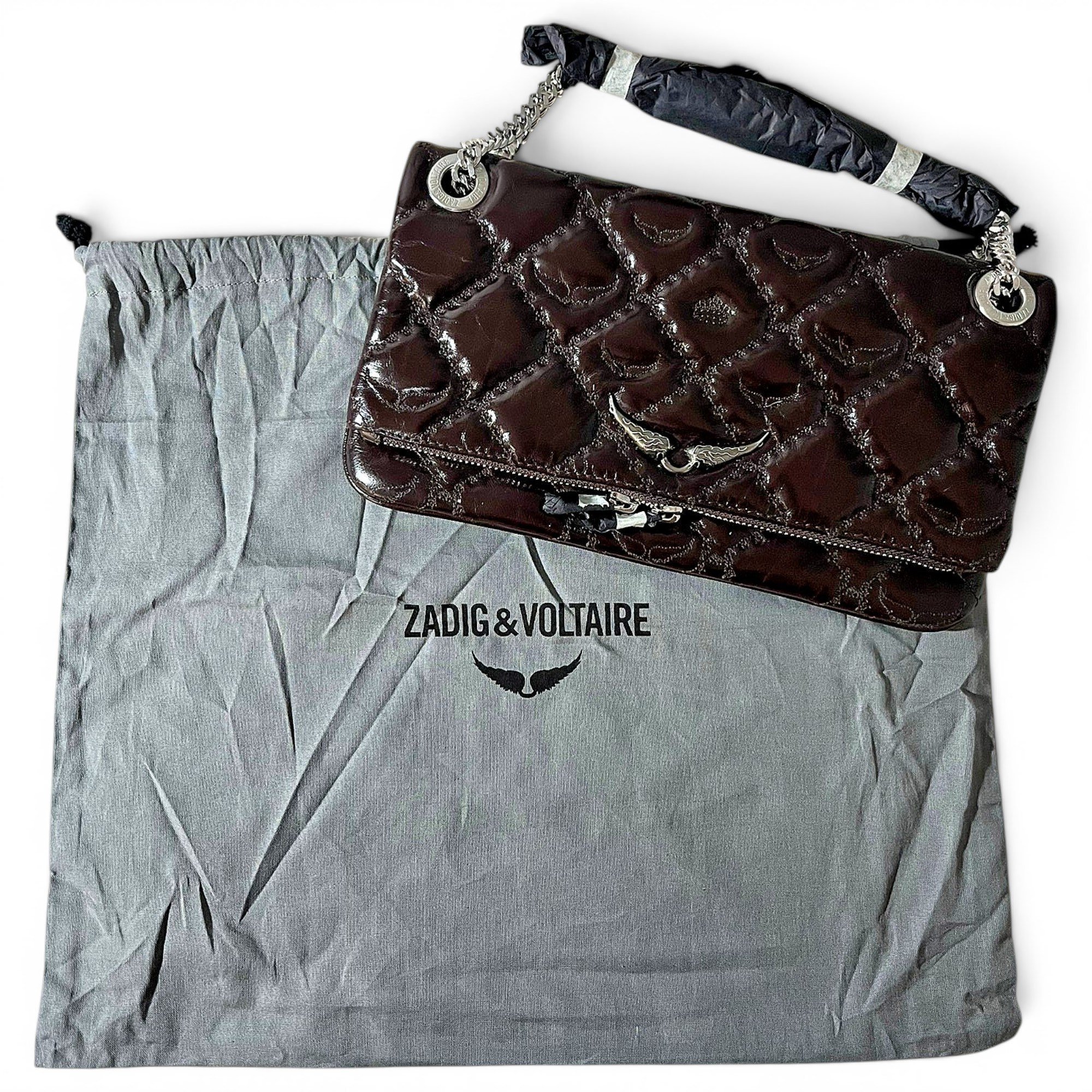 Rock leather crossbody bag