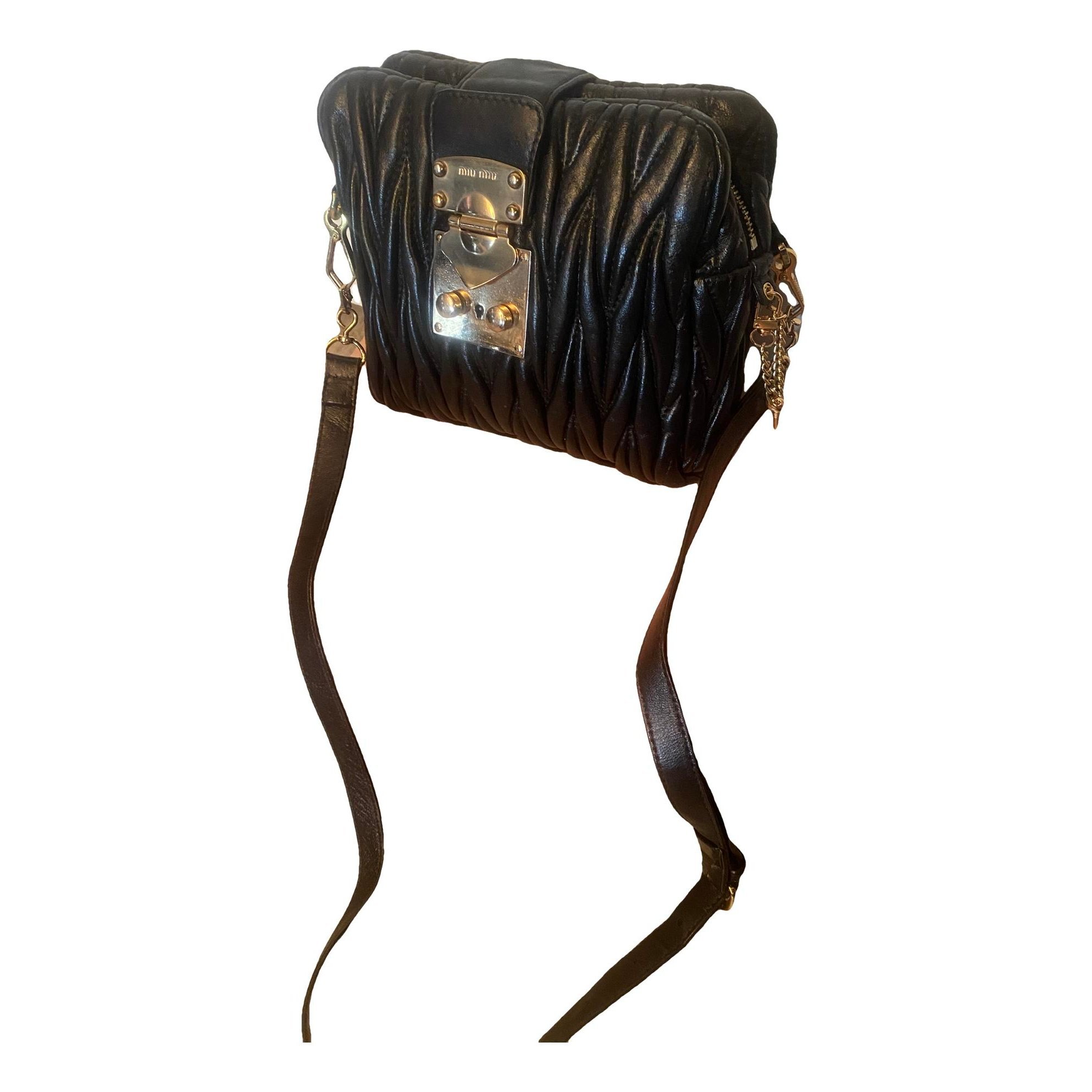 Coffer leather handbag