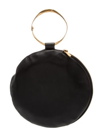 Leather Round Bracelet Clutch