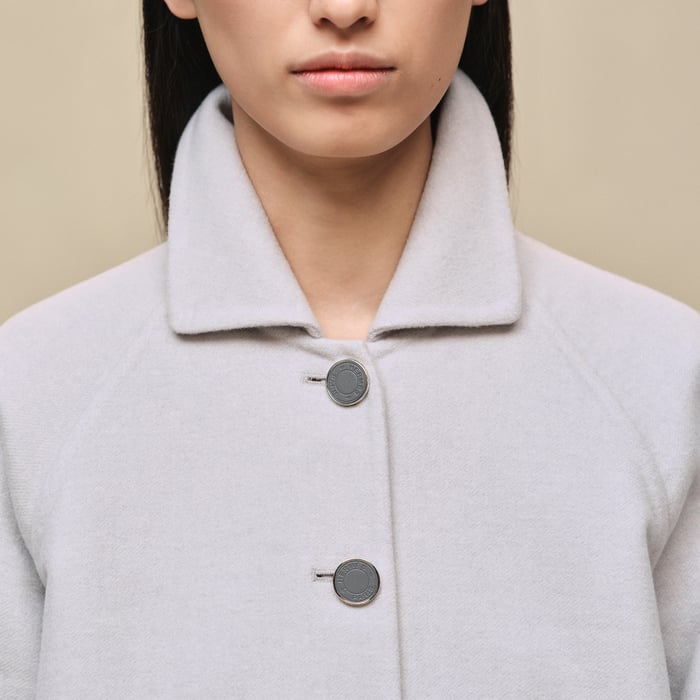 Gris Pervenche Cashmere Jacket