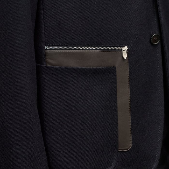 Marine "Poche Cuir" Stadium Relax Jacket