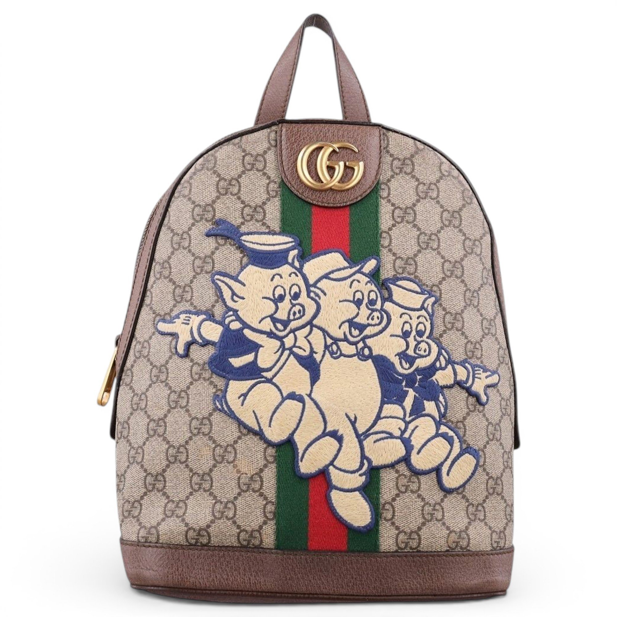 Leather backpack