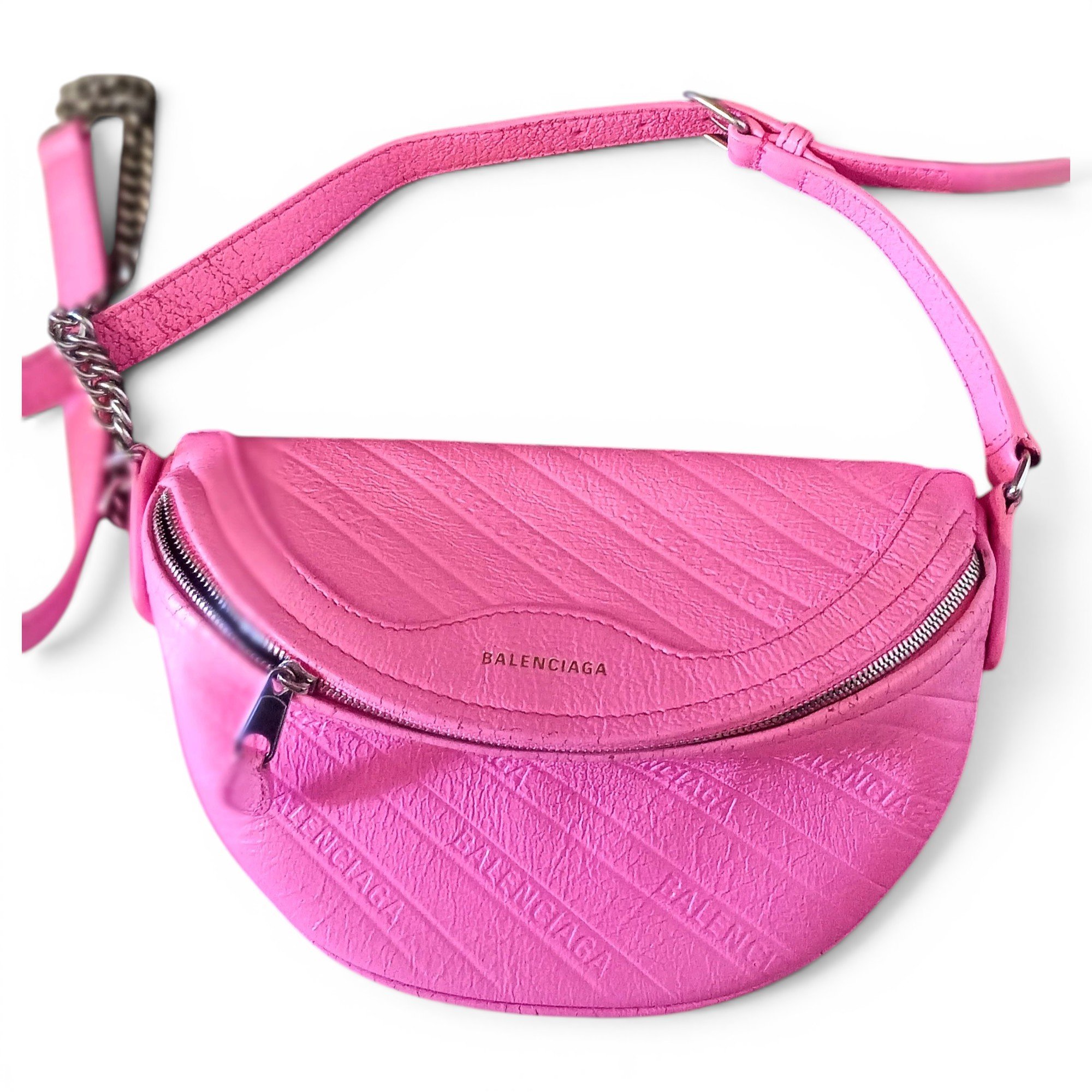 Leather clutch bag