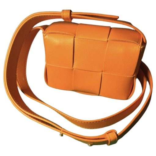 Leather clutch bag
