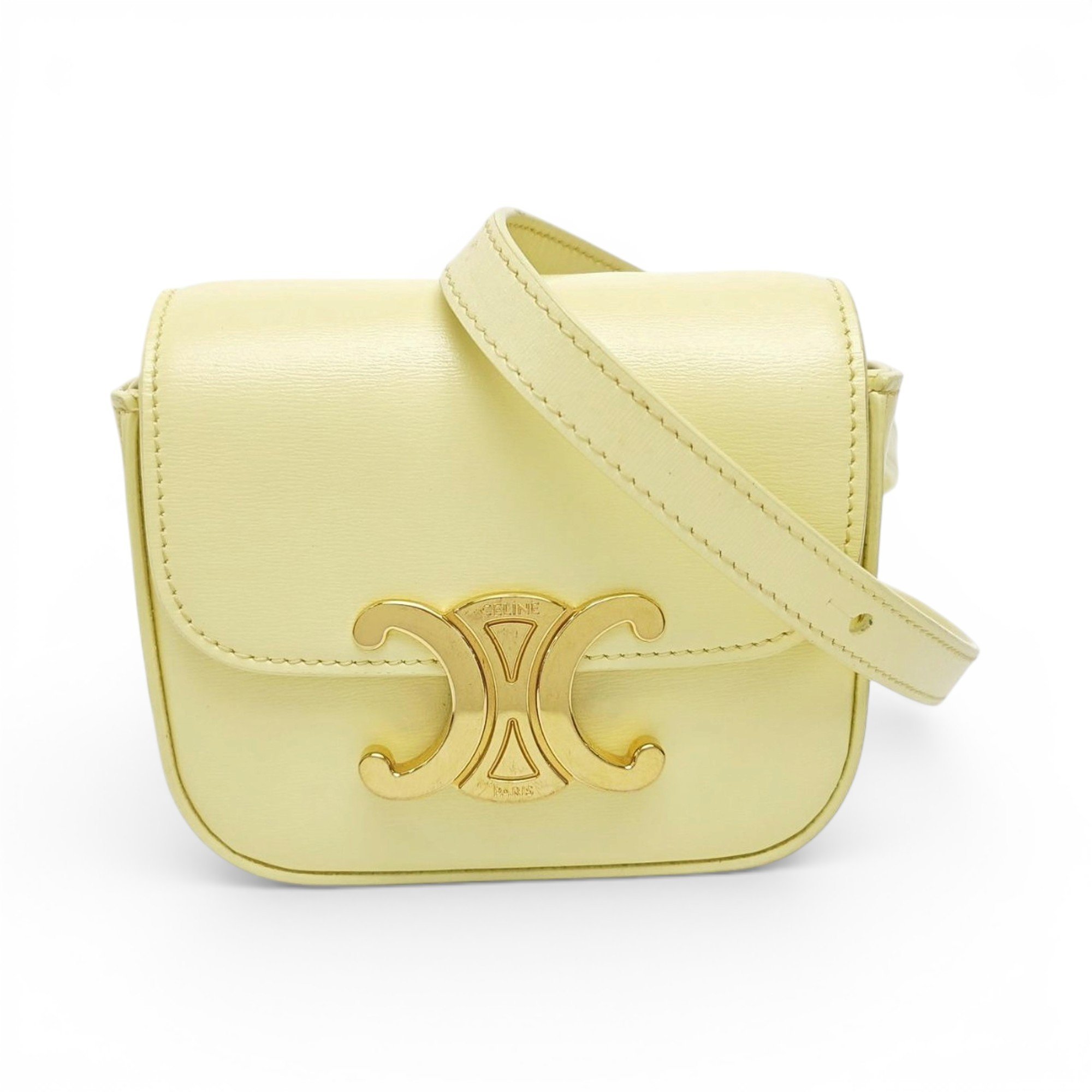Triomphe leather handbag