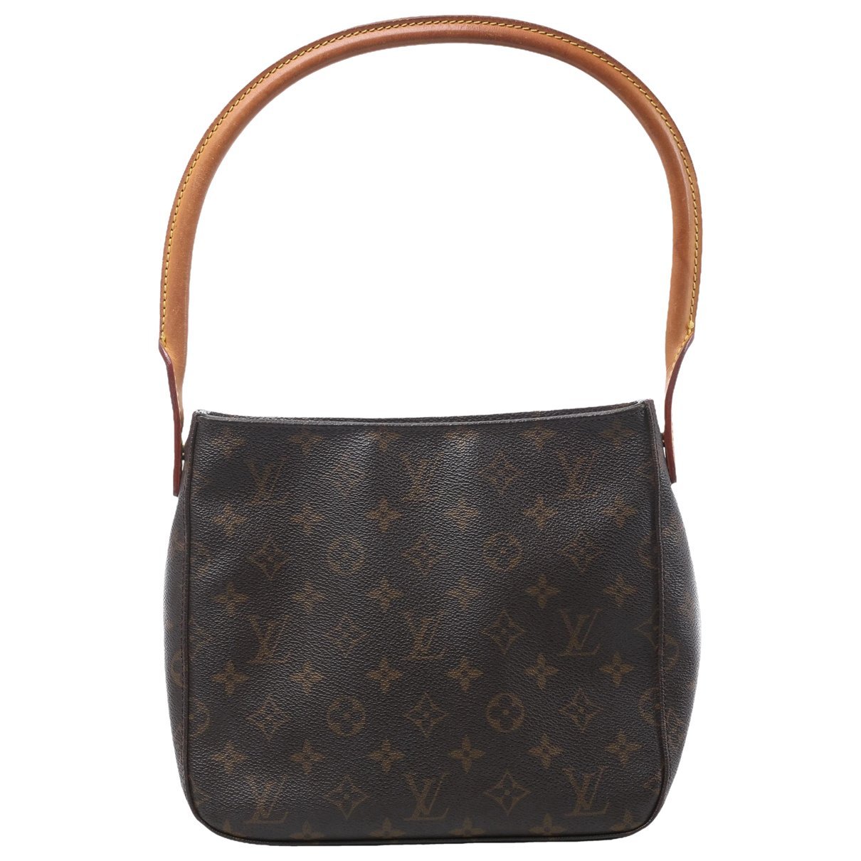 Looping leather handbag