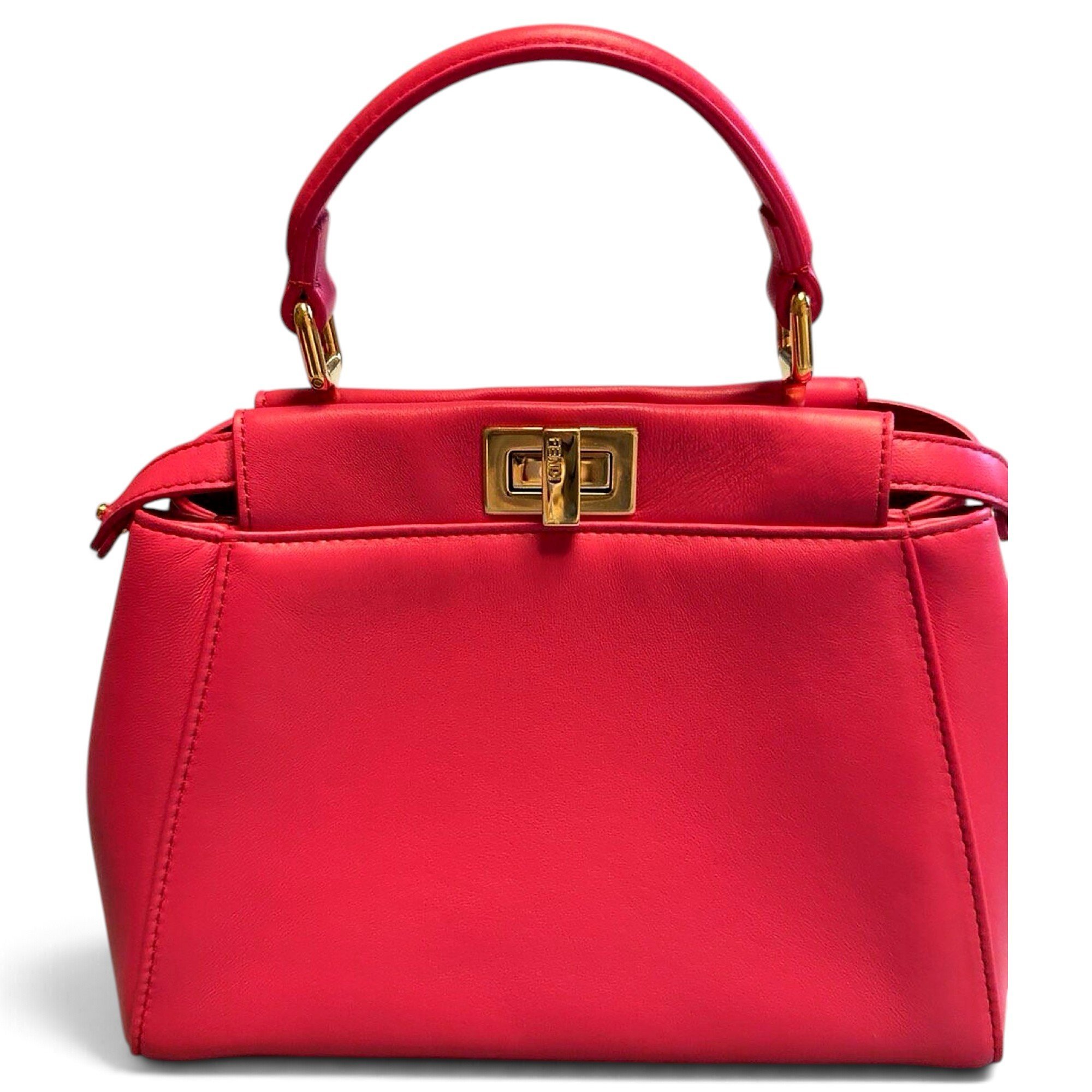 Peekaboo leather handbag