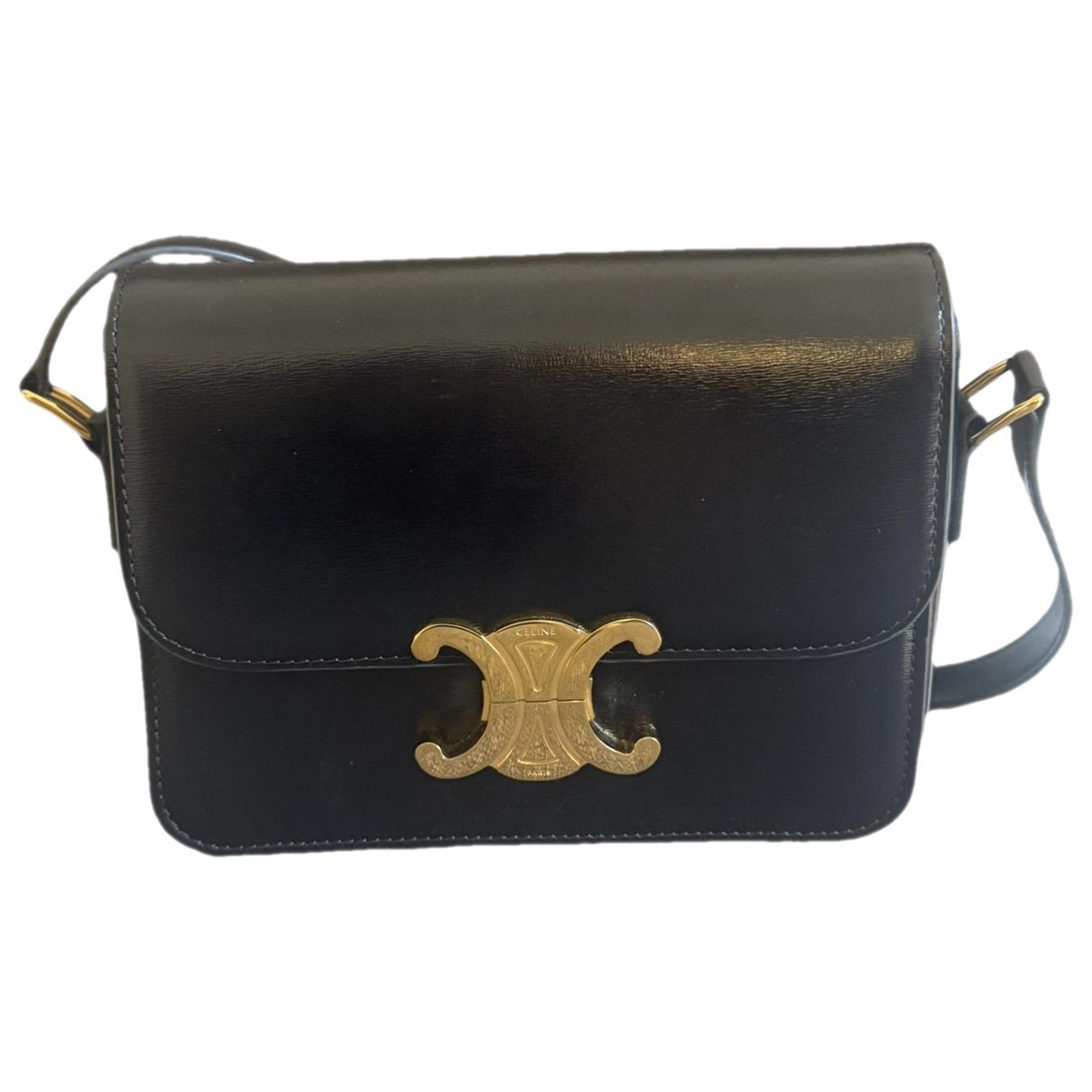 Triomphe leather handbag