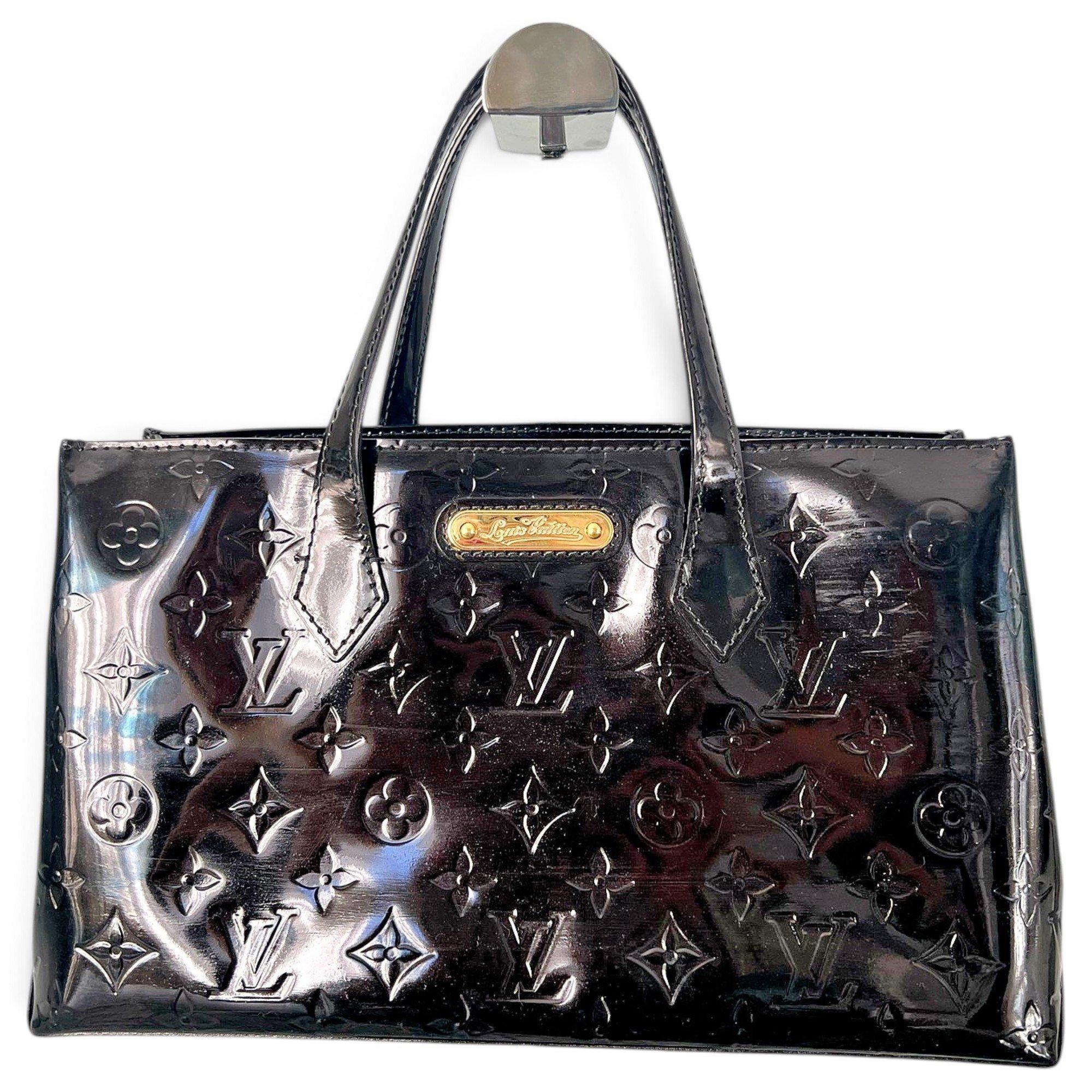 Houston patent leather tote
