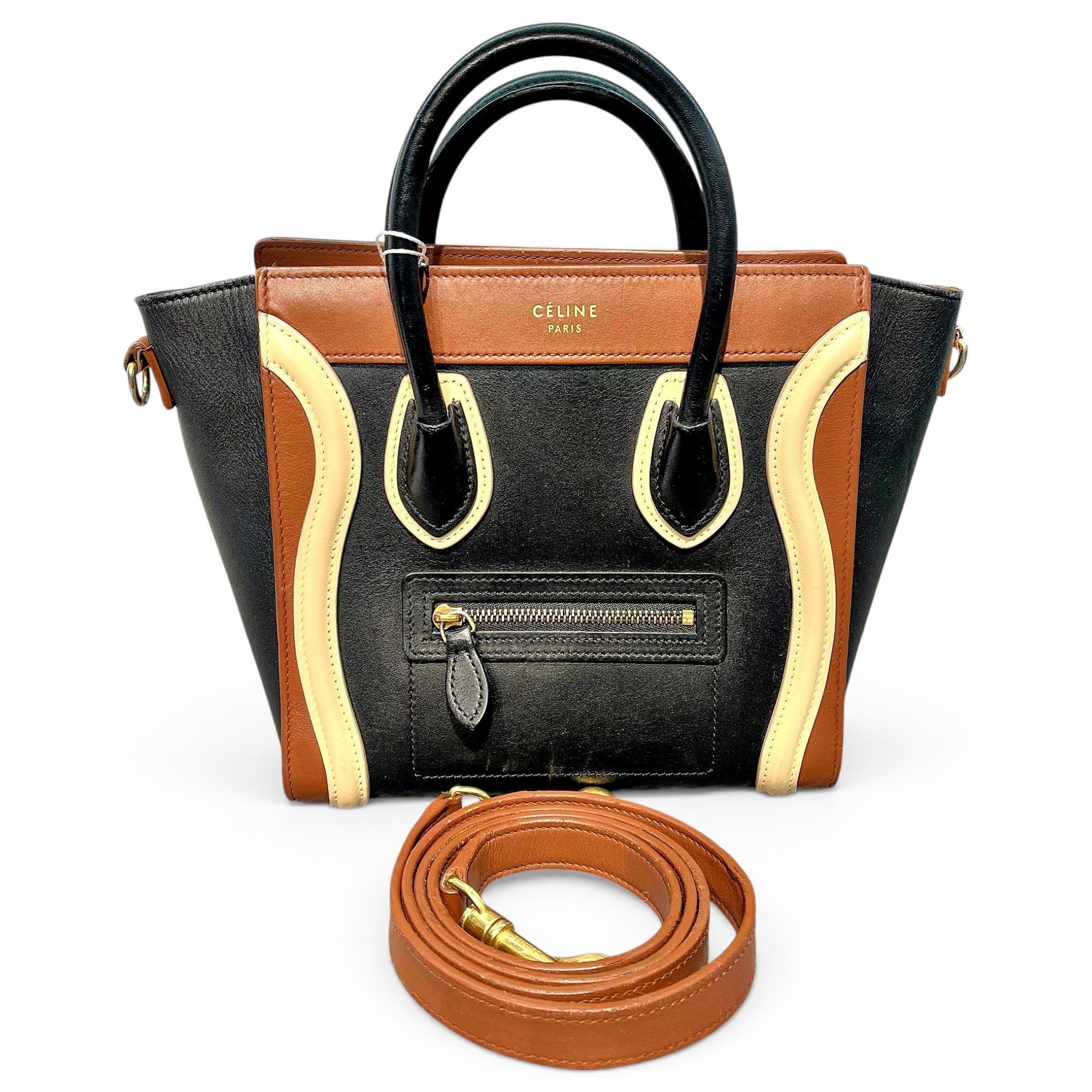 Luggage leather handbag