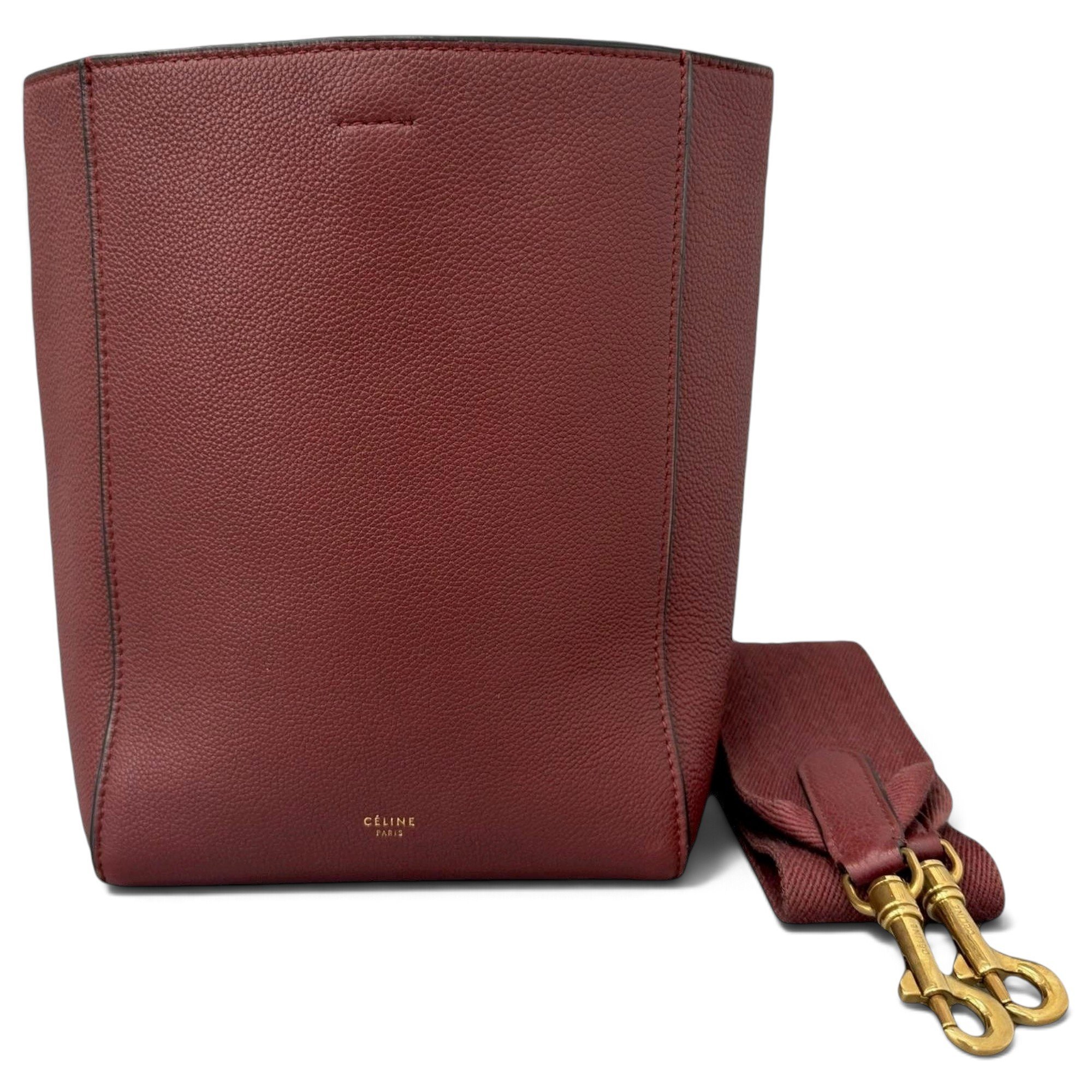 Seau Sangle leather handbag