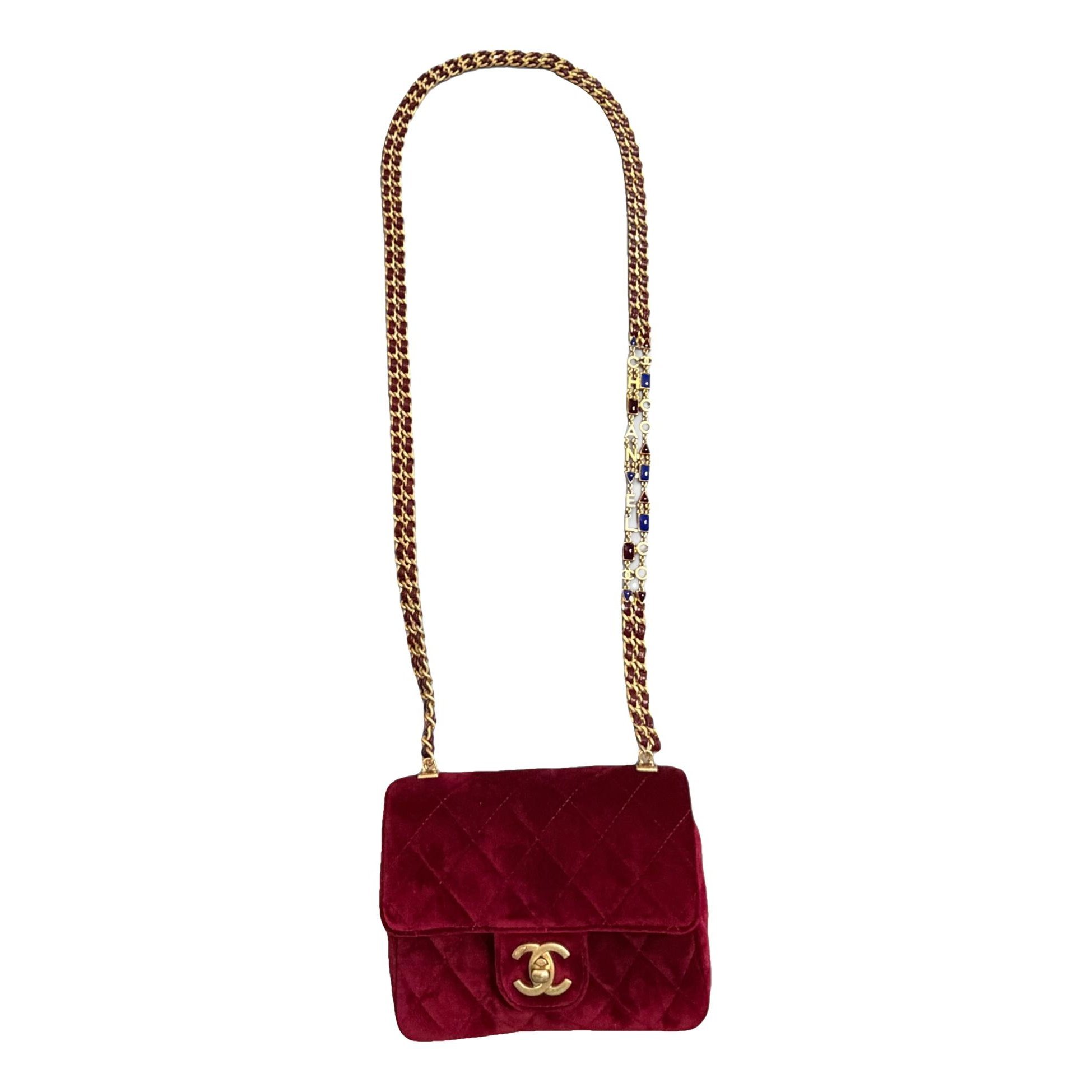 Velvet handbag
