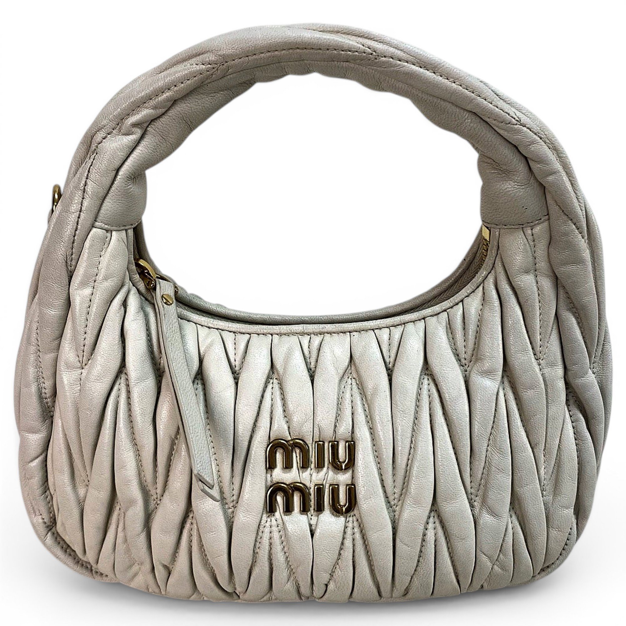 Miu Wander leather handbag