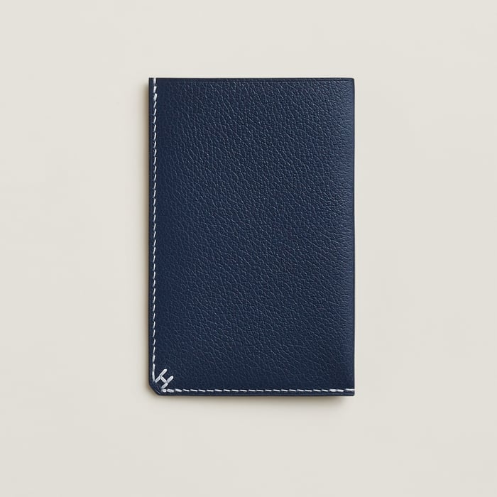 Bleu Abysse H Sellier Card Holder