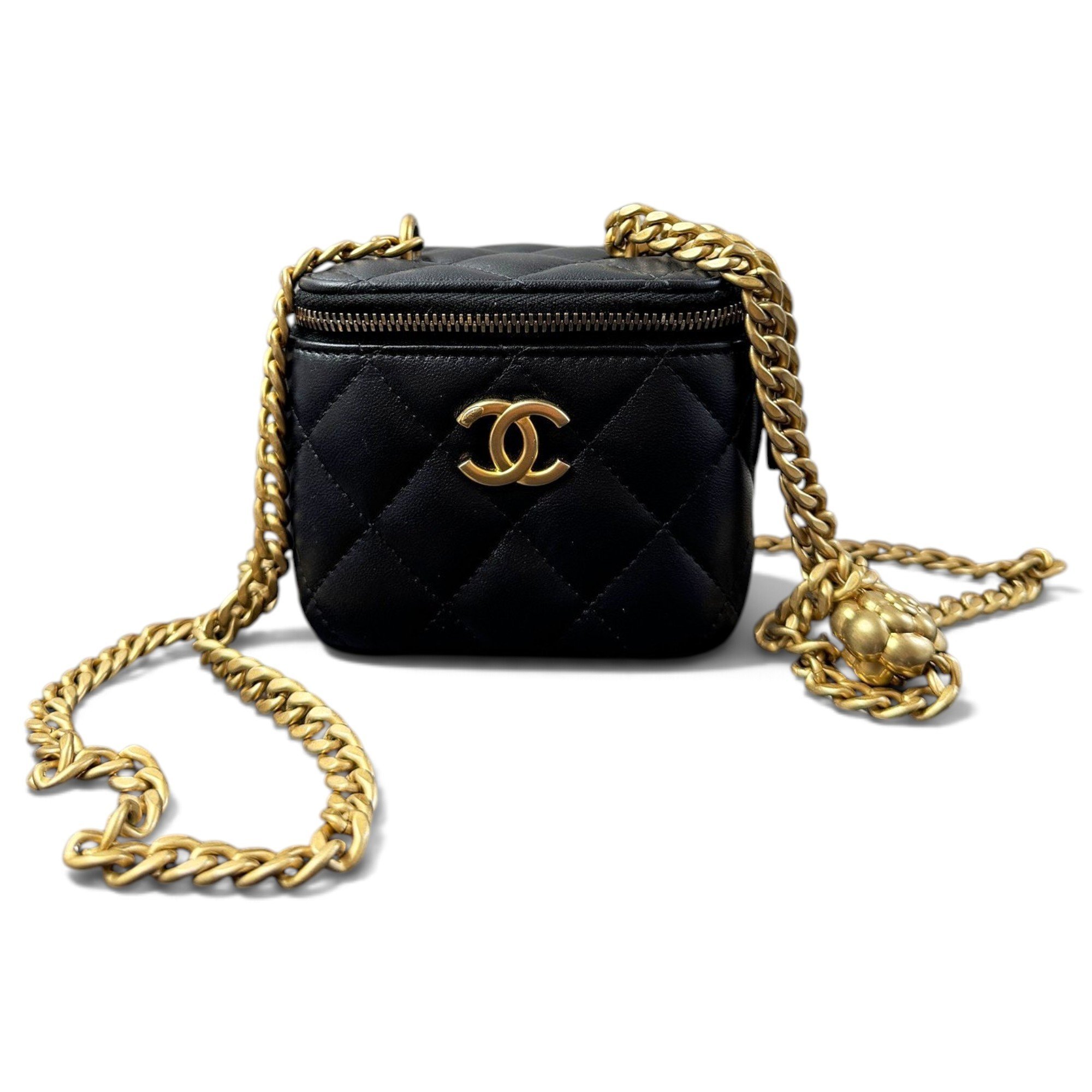 Trendy CC Vanity leather handbag