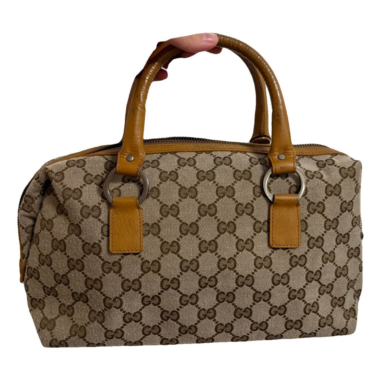 Boston leather handbag